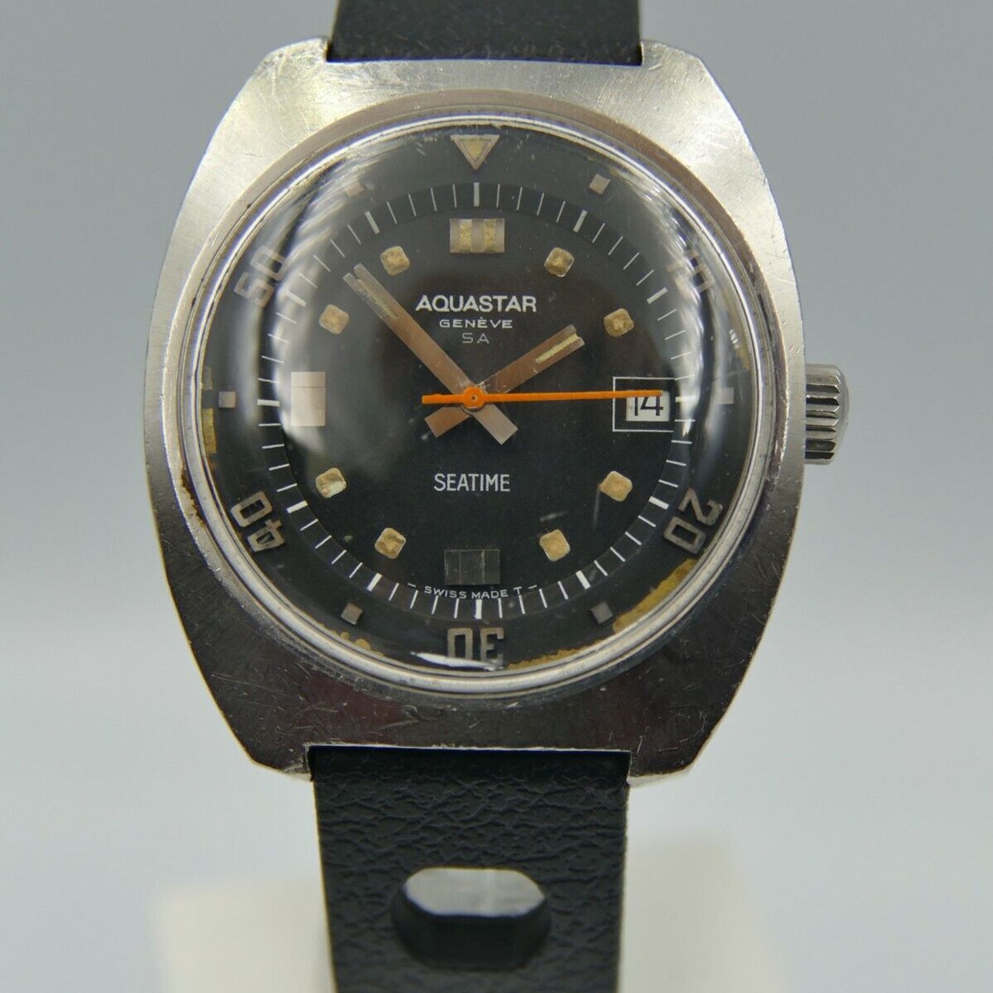 Aquastar Seatime 1000 (Unknown (random serial)) - Black dial Unknown Steel case (3/8)