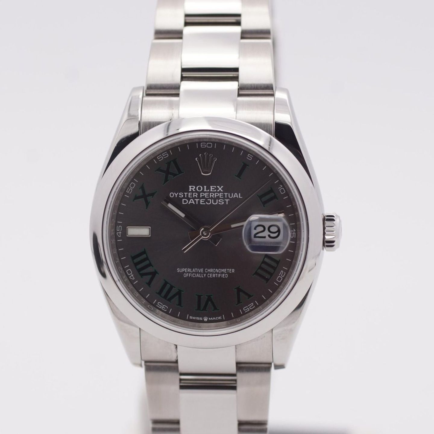 Rolex Datejust 36 126200 (2021) - Grey dial 36 mm Steel case (2/8)