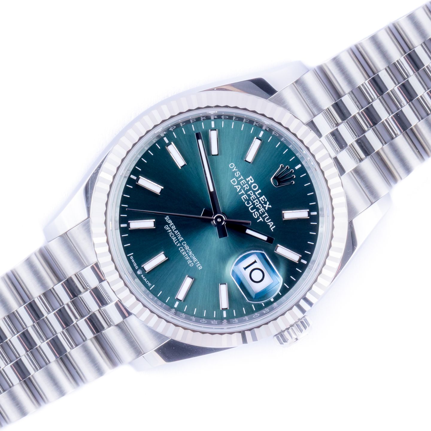 Rolex Datejust 36 126234 (2024) - Groen wijzerplaat 36mm Staal (1/8)