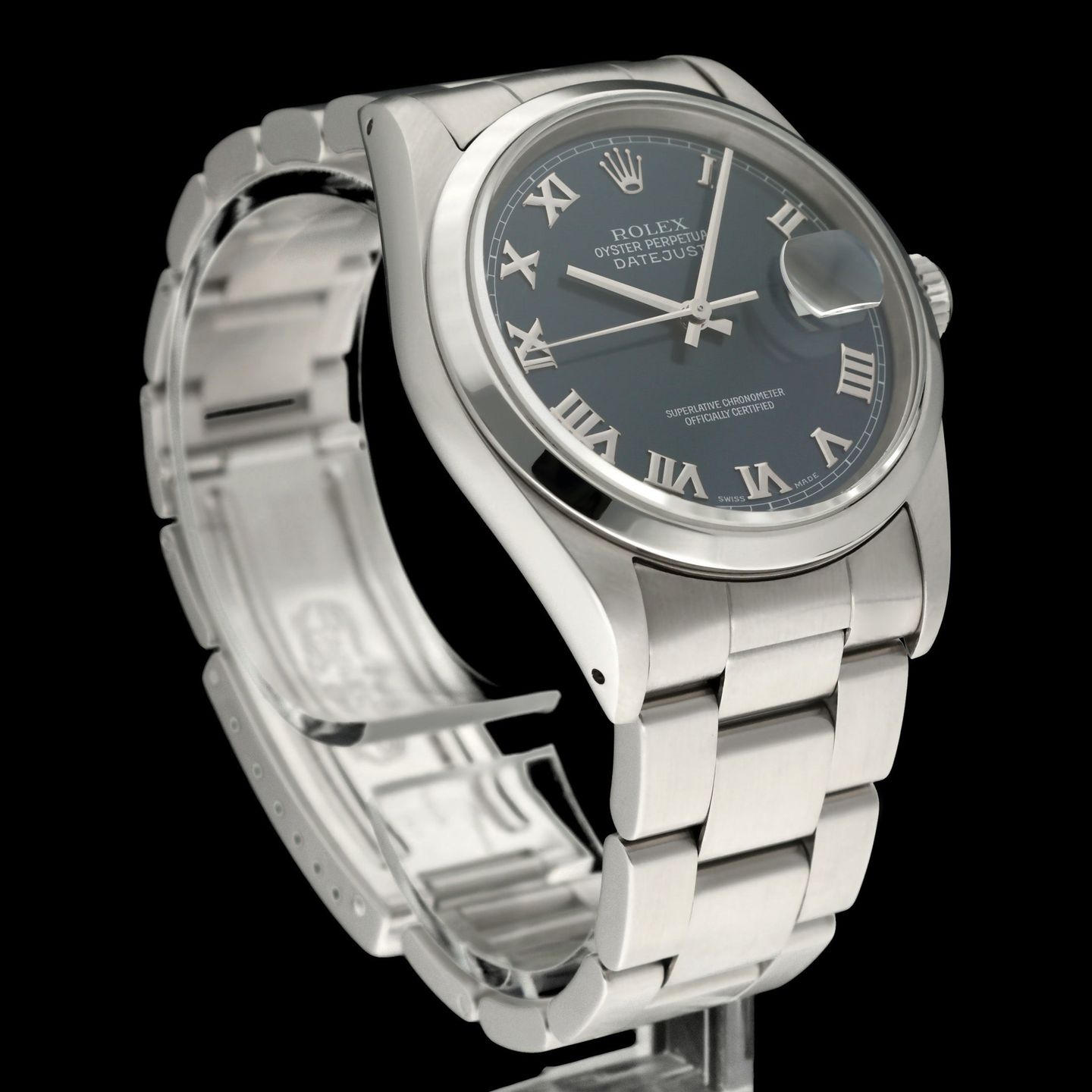 Rolex Datejust 36 16200 (1995) - Blauw wijzerplaat 36mm Staal (6/8)