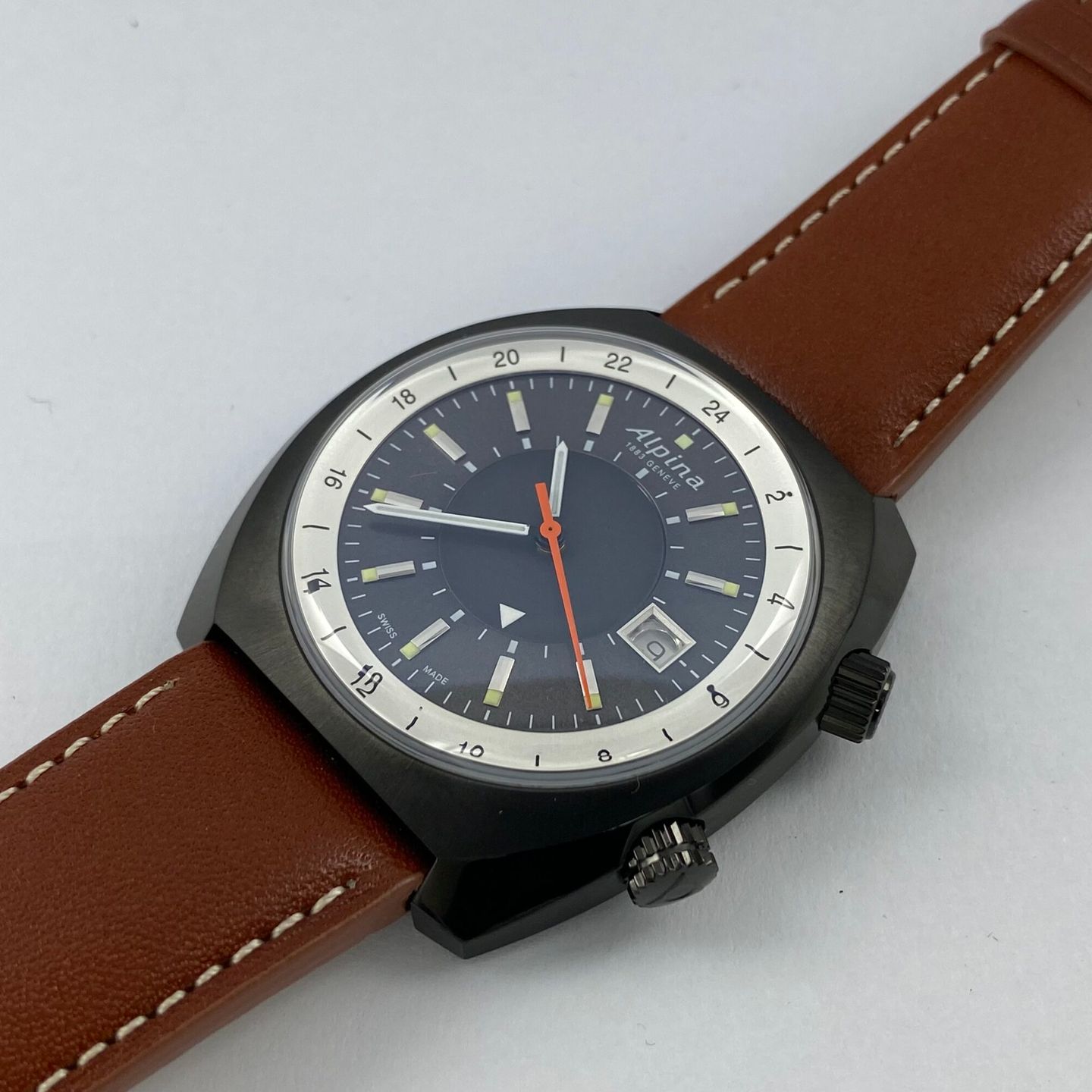 Alpina Startimer - (2022) - Zwart wijzerplaat 42mm Staal (4/7)