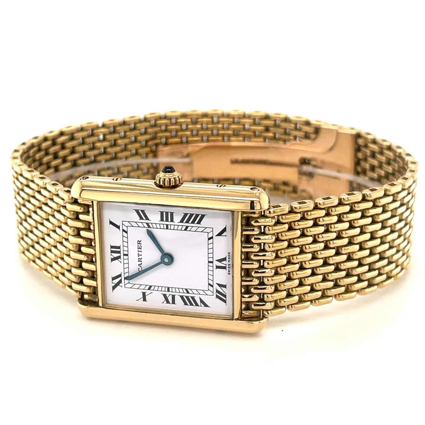 Cartier Tank 8105 (Unknown (random serial)) - White dial 23 mm Yellow Gold case (6/8)