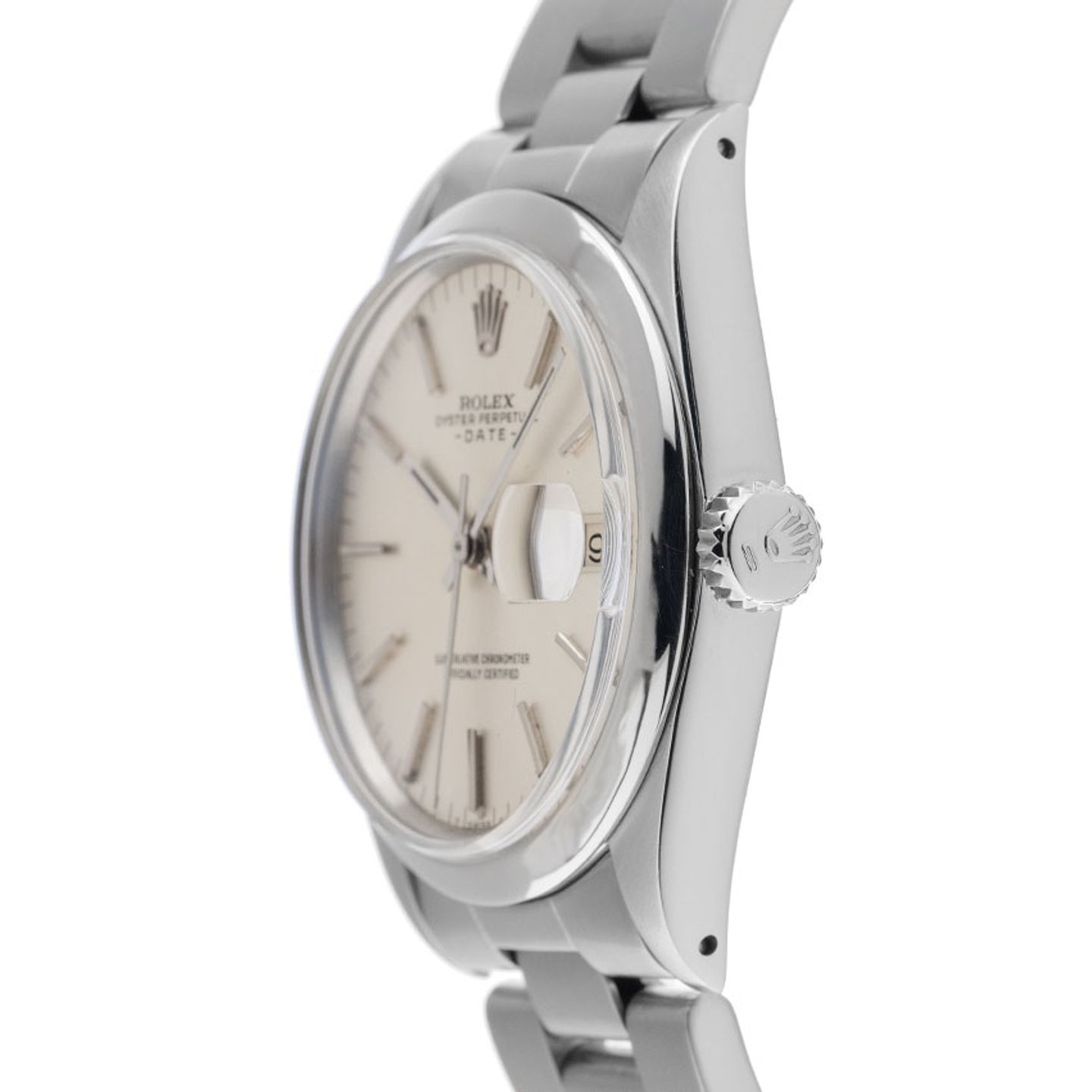 Rolex Oyster Perpetual Date 1500 (1968) - Silver dial 34 mm Steel case (4/8)