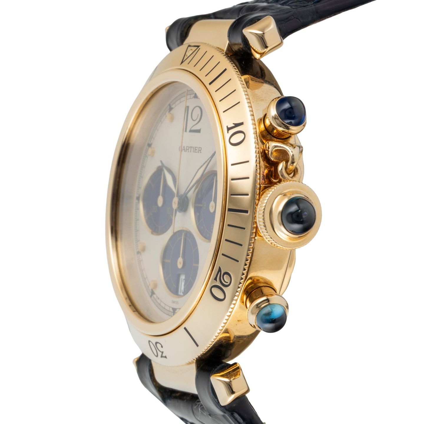 Cartier Pasha 30009 (1992) - 38mm Geelgoud (6/8)