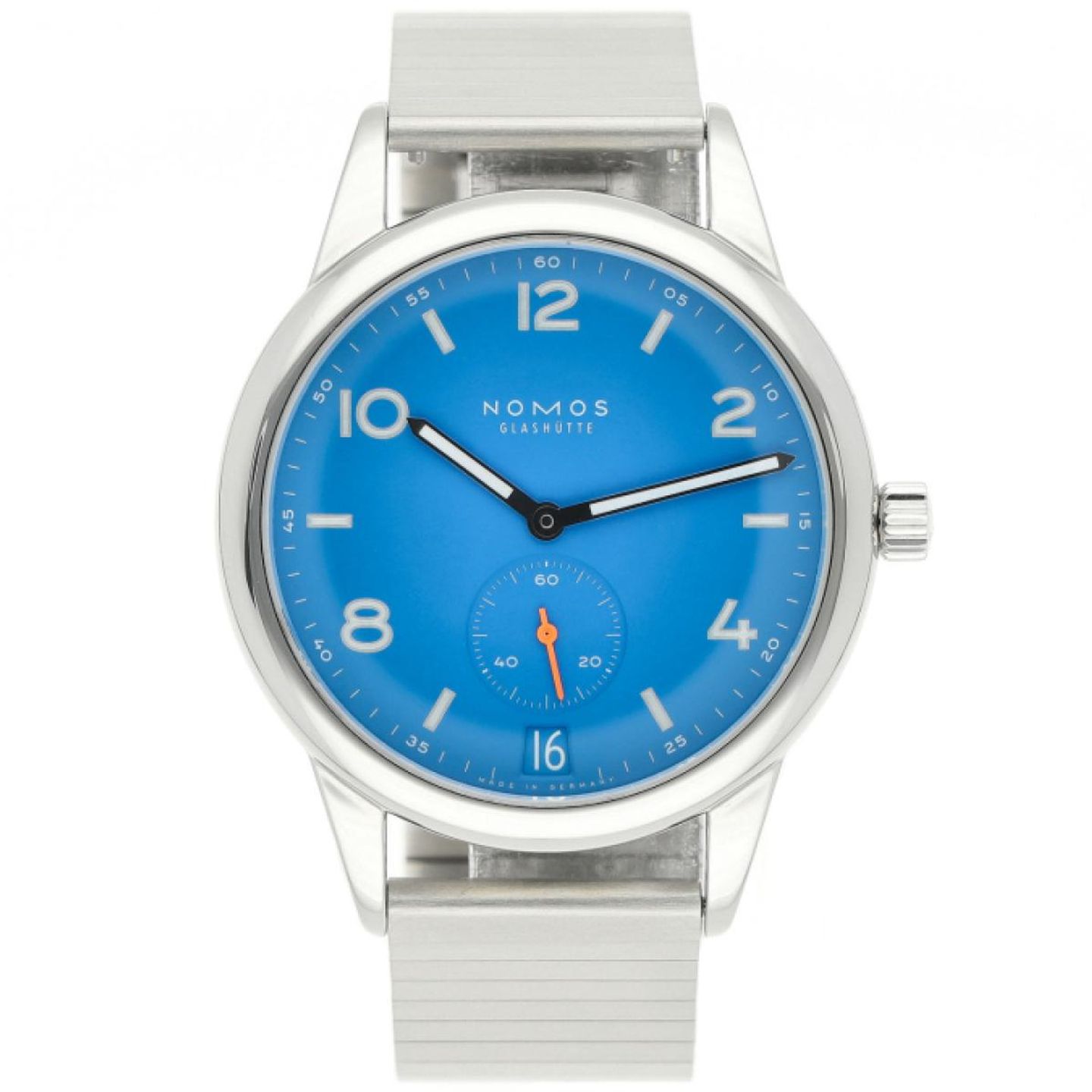 NOMOS Club Automat 777 (2021) - Blauw wijzerplaat 42mm Staal (1/5)