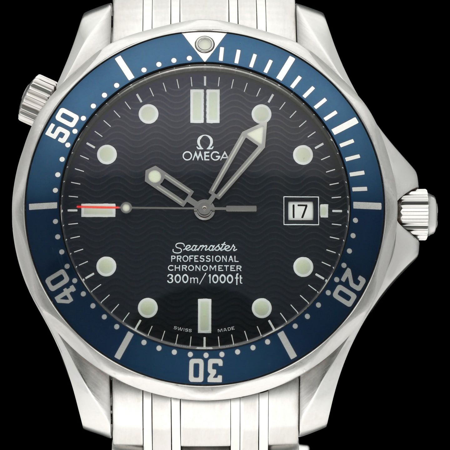 Omega Seamaster Diver 300 M 2531.80.00 (2000) - Blauw wijzerplaat 41mm Staal (1/8)