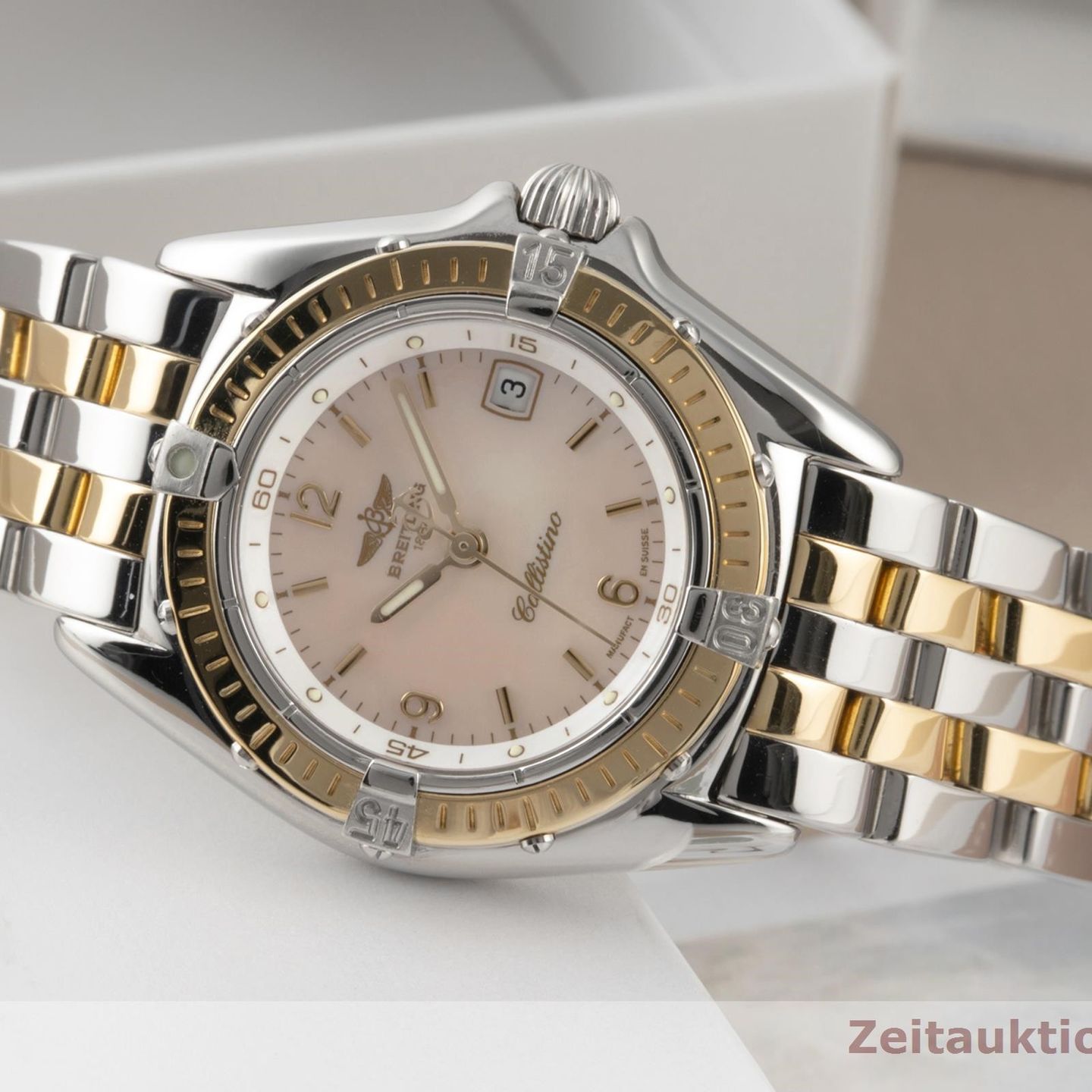 Breitling Callistino D52045.1 (1998) - Silver dial 28 mm Steel case (2/8)