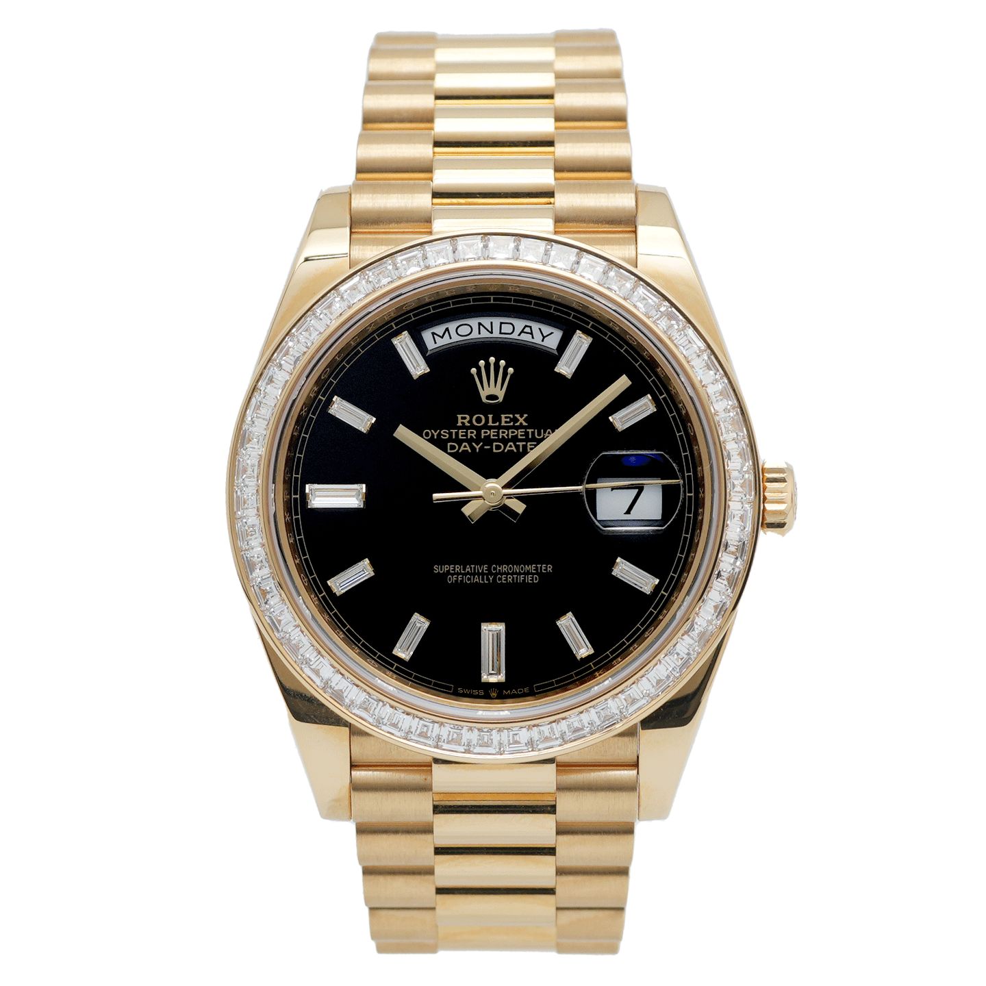 Rolex Day-Date 40 228398TBR (2019) - Black dial 40 mm Yellow Gold case (1/6)