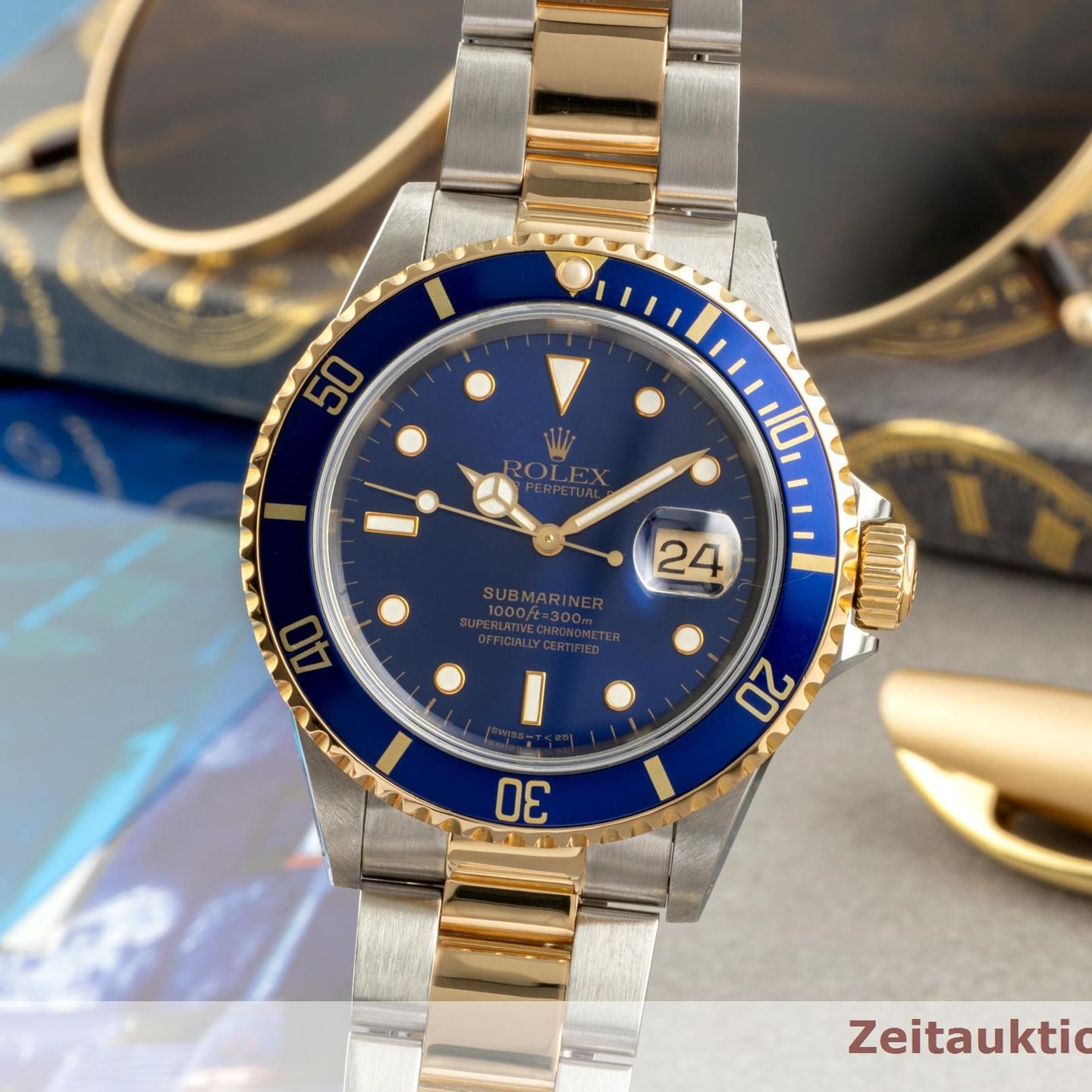 Rolex Submariner Date 116613 (1994) - 40mm Goud/Staal (1/8)