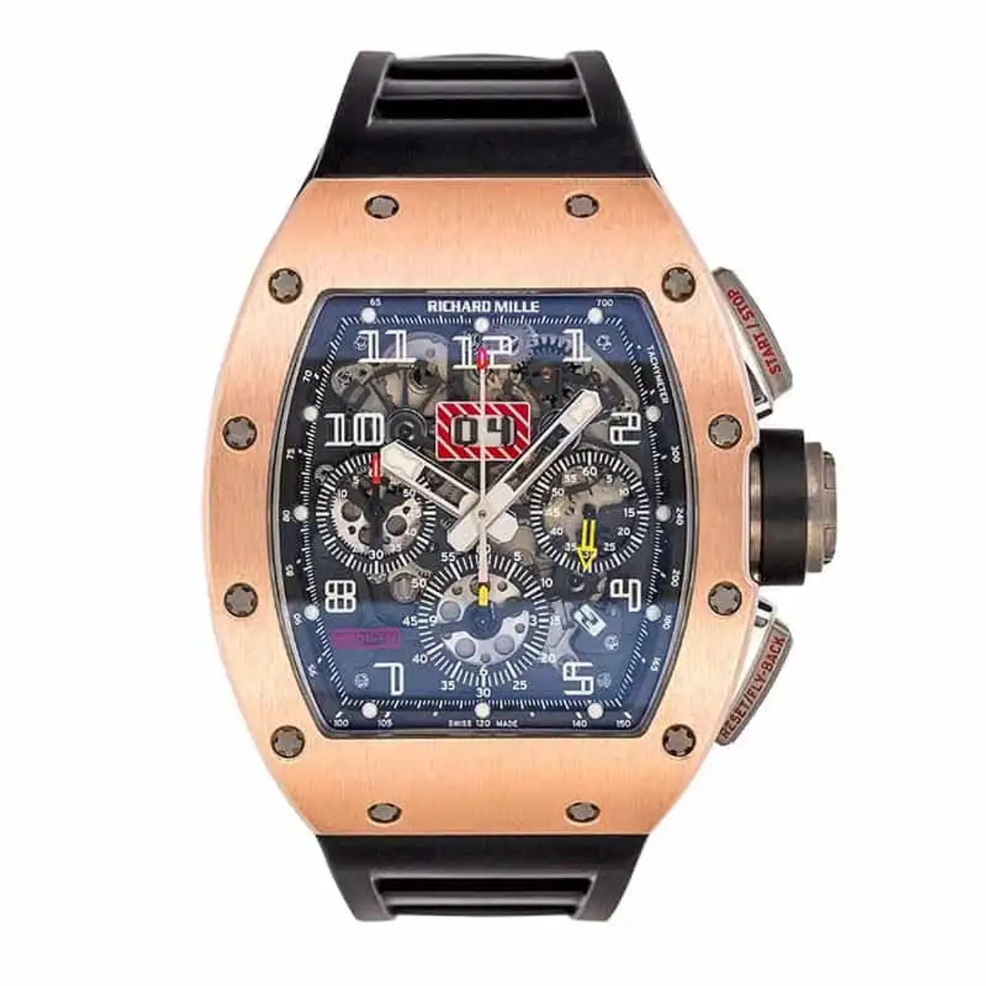 Richard Mille RM 011 RM011 RG TI (2010) - Transparant wijzerplaat 40mm Roségoud (1/4)