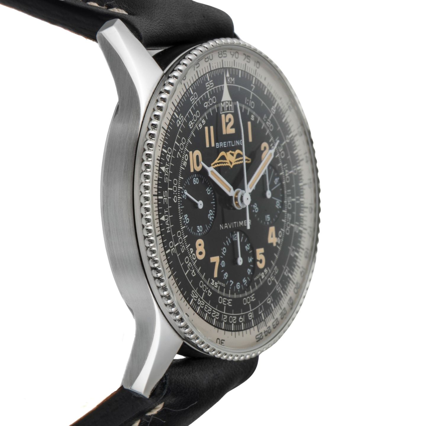 Breitling Navitimer AB0910371B1X1 (Unknown (random serial)) - Black dial 43 mm Steel case (7/8)
