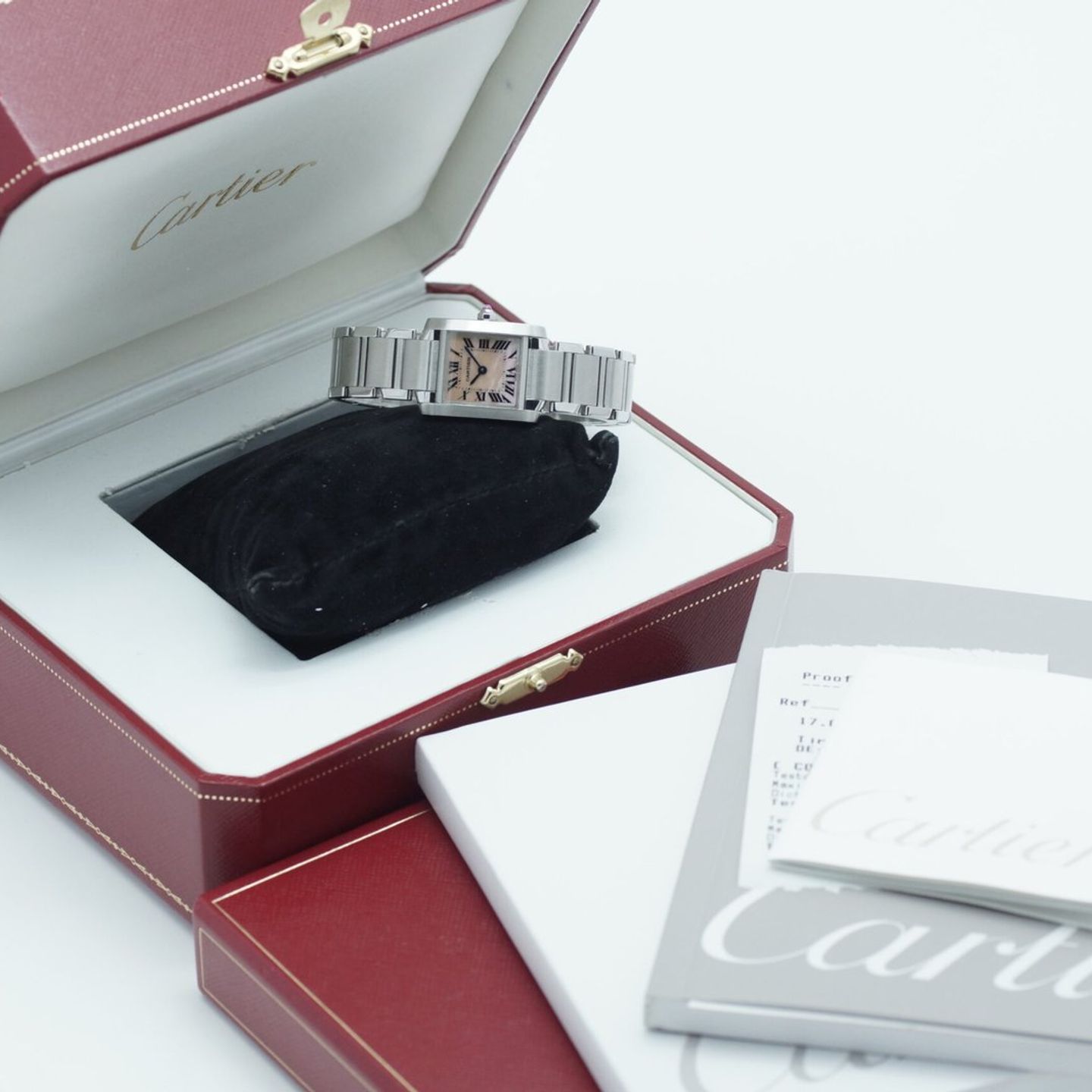 Cartier Tank Française 2385 (2007) - 20 mm Yellow Gold case (2/8)