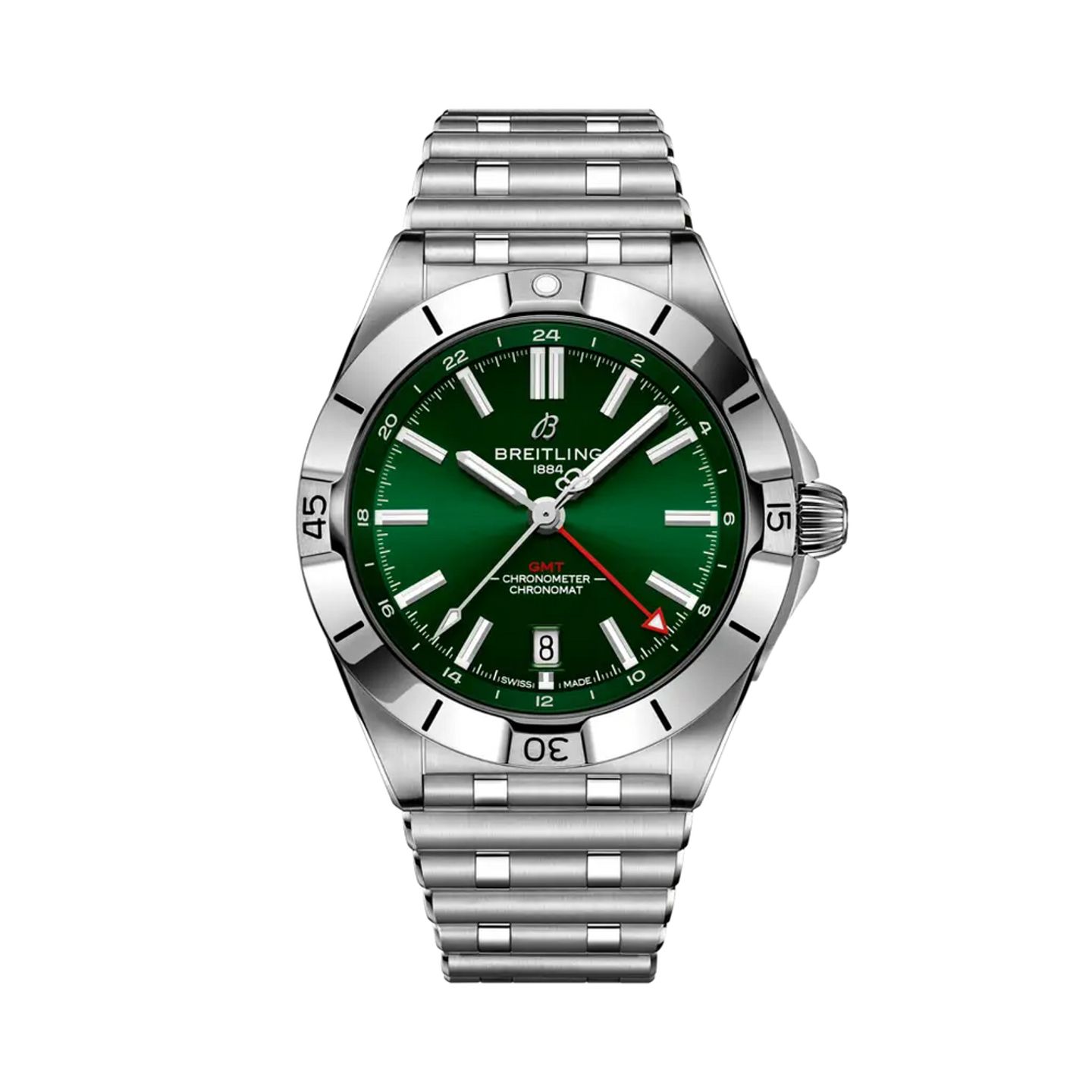 Breitling Chronomat GMT A32398101L1A1 (2025) - Green dial 40 mm Steel case (1/1)