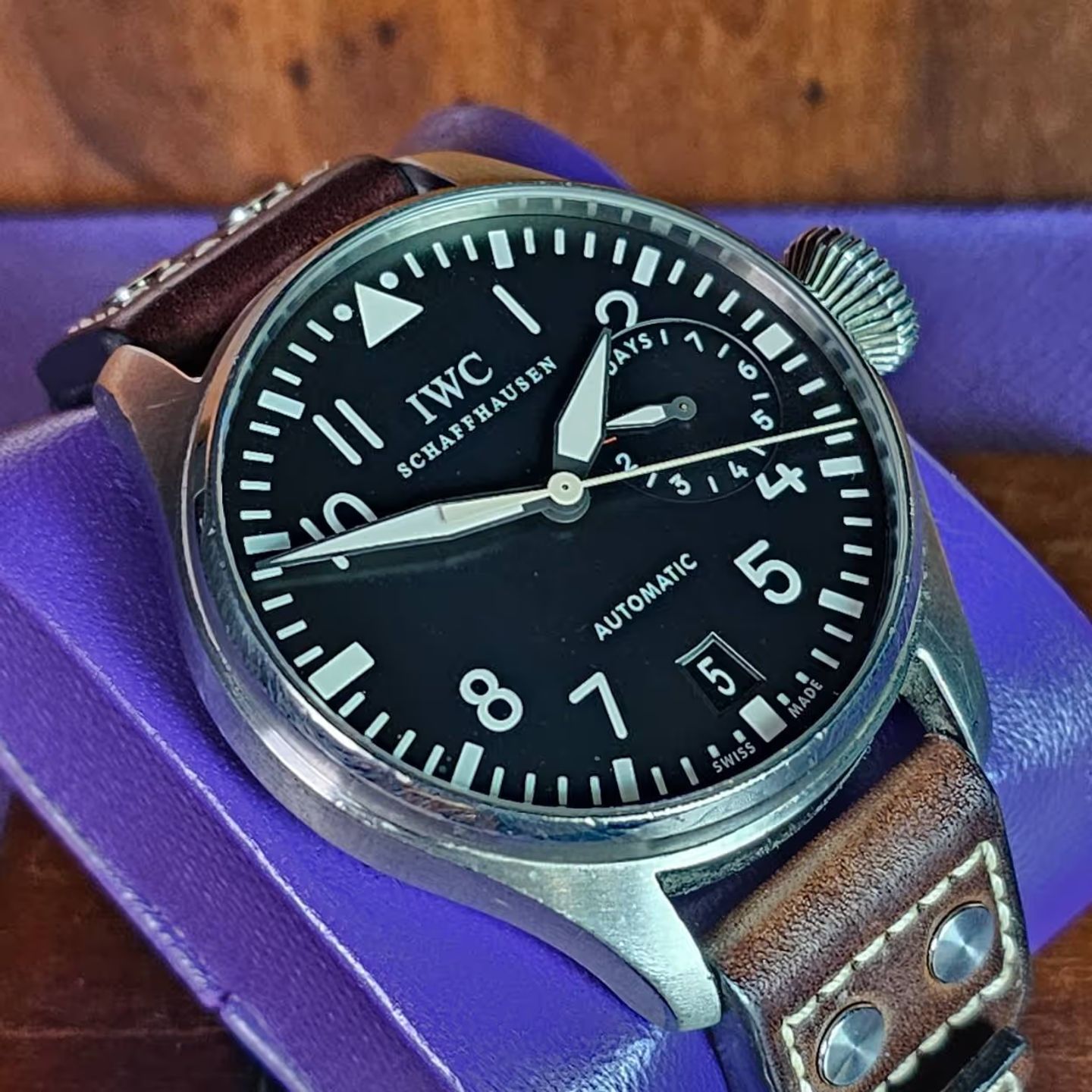 IWC Big Pilot IW500401 (2006) - Black dial 46 mm Steel case (1/4)