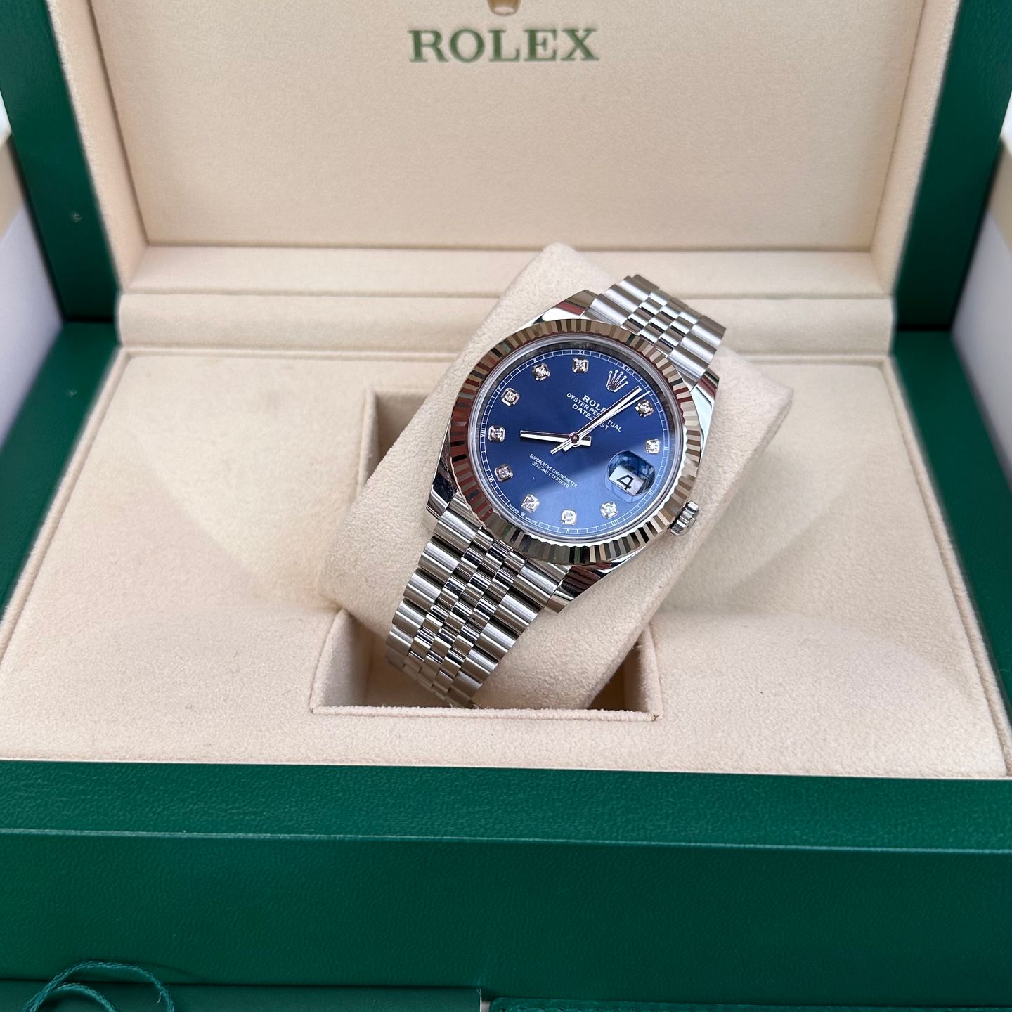 Rolex Datejust 41 126334 (2023) - Blue dial 41 mm Steel case (3/5)