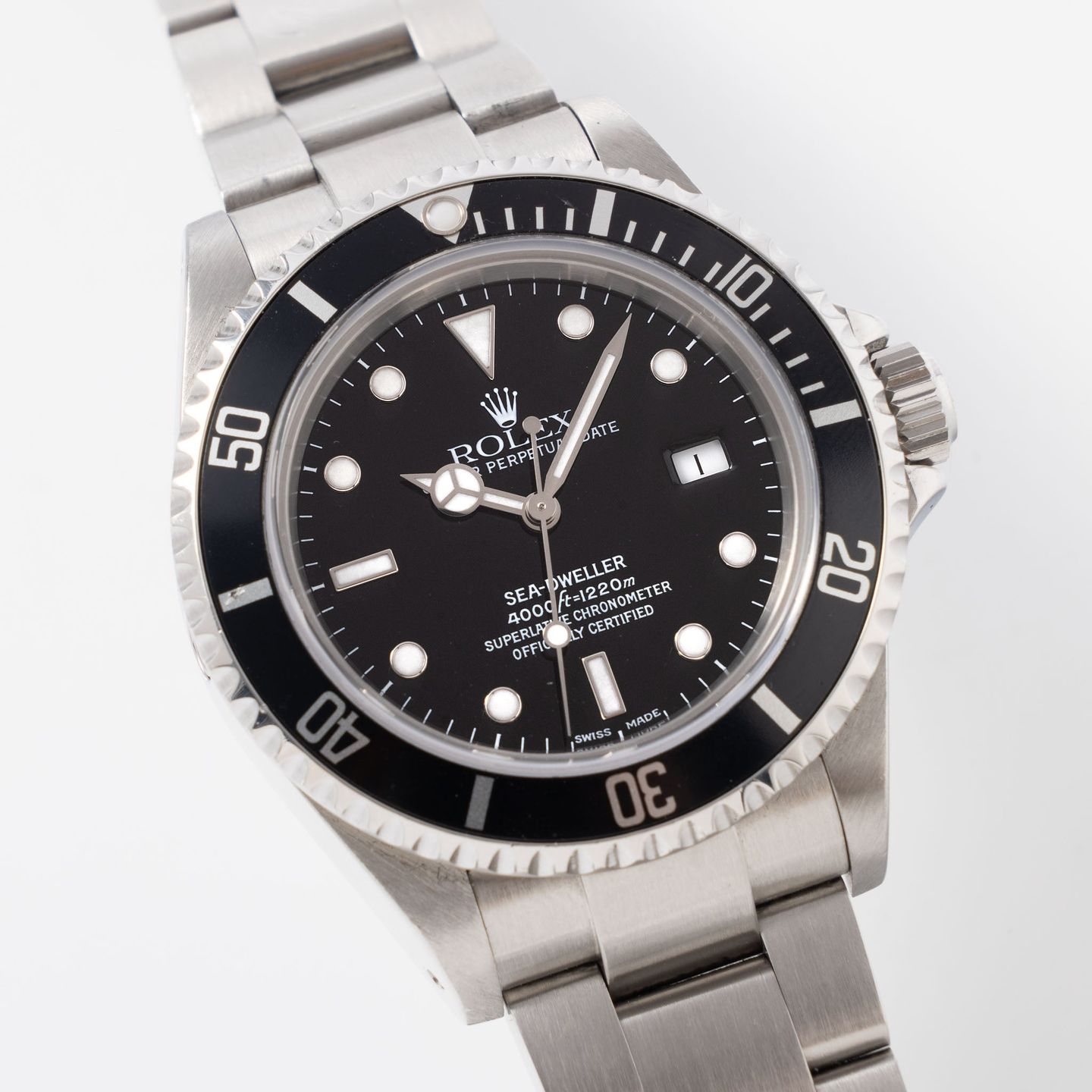 Rolex Sea-Dweller 4000 16600 (2001) - Zwart wijzerplaat 40mm Staal (6/8)