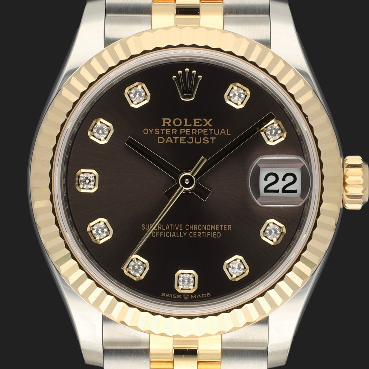 Rolex Datejust 31 278273 (2024) - 31 mm Gold/Steel case (2/8)