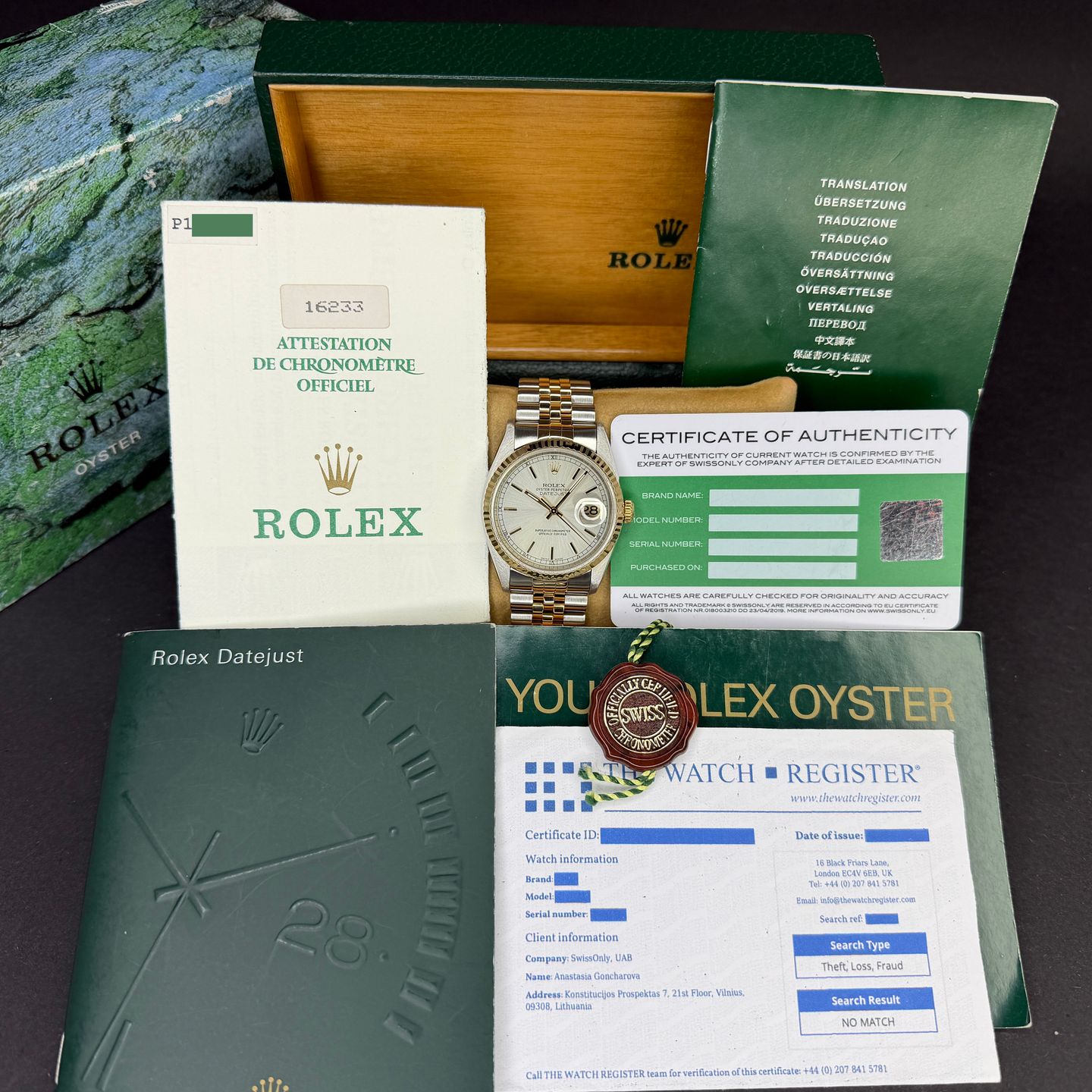 Rolex Datejust 36 16233 (2000) - 36mm Goud/Staal (3/8)