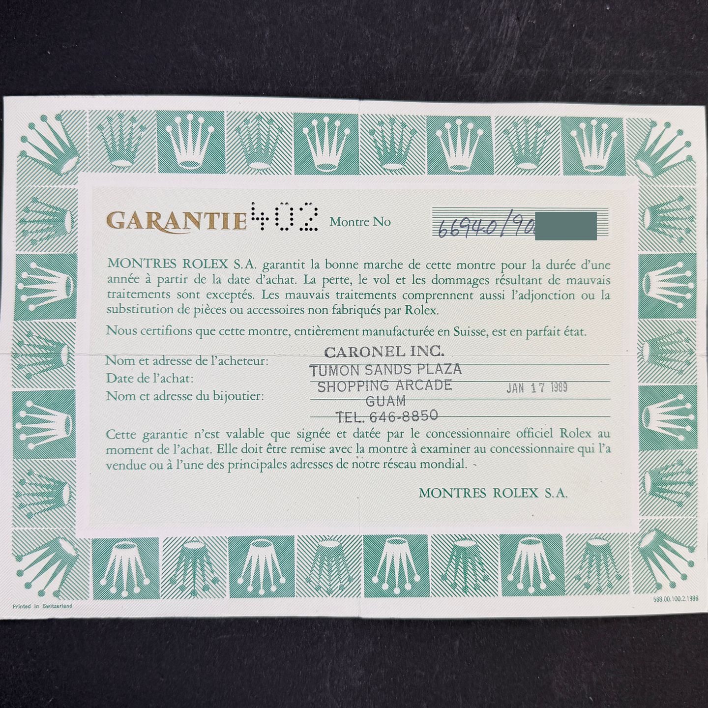 Rolex Oyster Precision 6694 - (3/8)