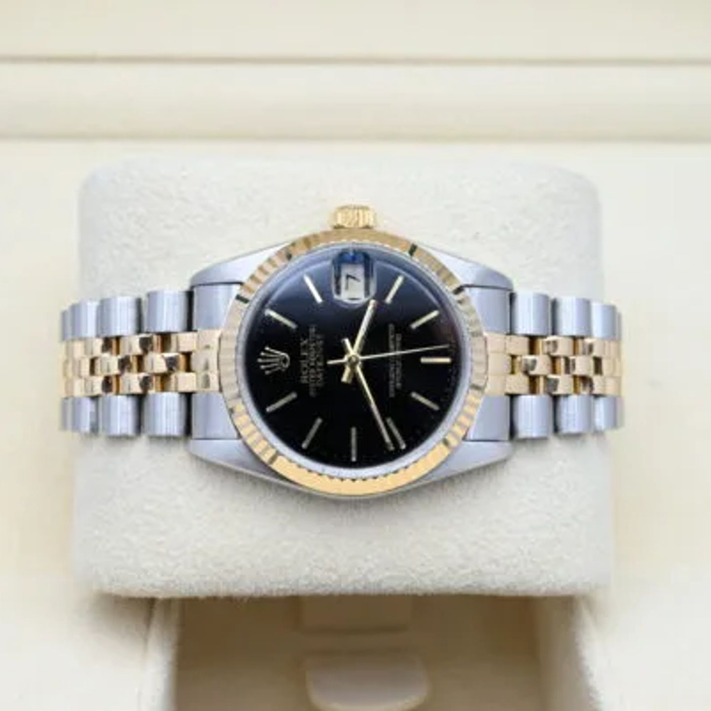 Rolex Datejust 31 68273 (1991) - Champagne wijzerplaat 31mm Goud/Staal (5/7)