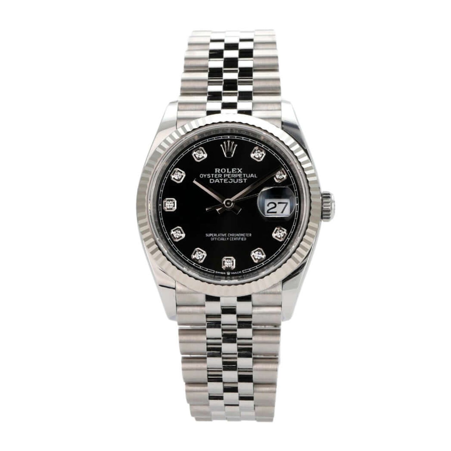 Rolex Datejust 36 126234 (2024) - Black dial 36 mm Steel case (2/8)
