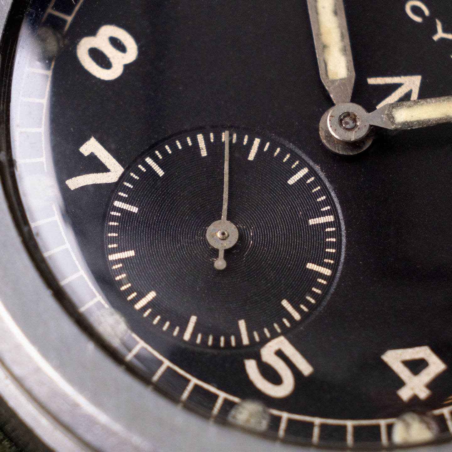 Cyma Vintage Unknown (1940) - Black dial Unknown Steel case (4/8)