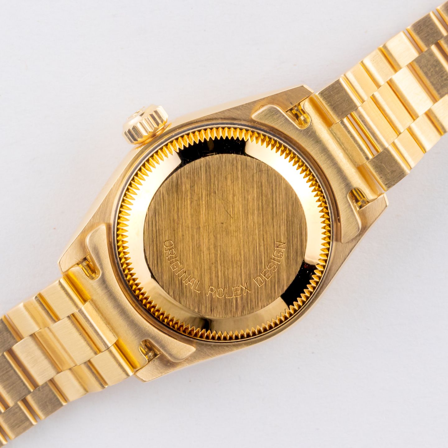 Rolex Lady-Datejust 69178 (1991) - Blue dial 26 mm Yellow Gold case (4/8)