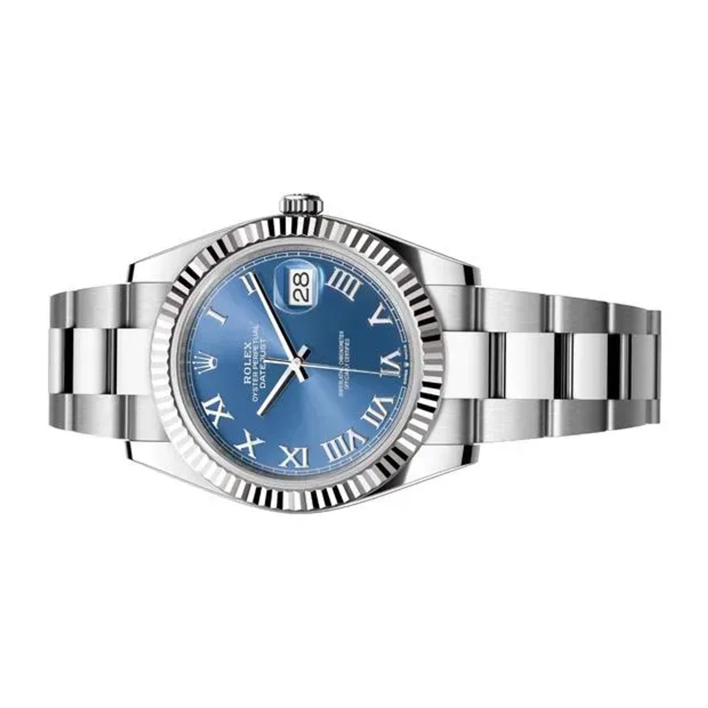 Rolex Datejust 41 126334 (2024) - Blauw wijzerplaat 41mm Staal (3/6)