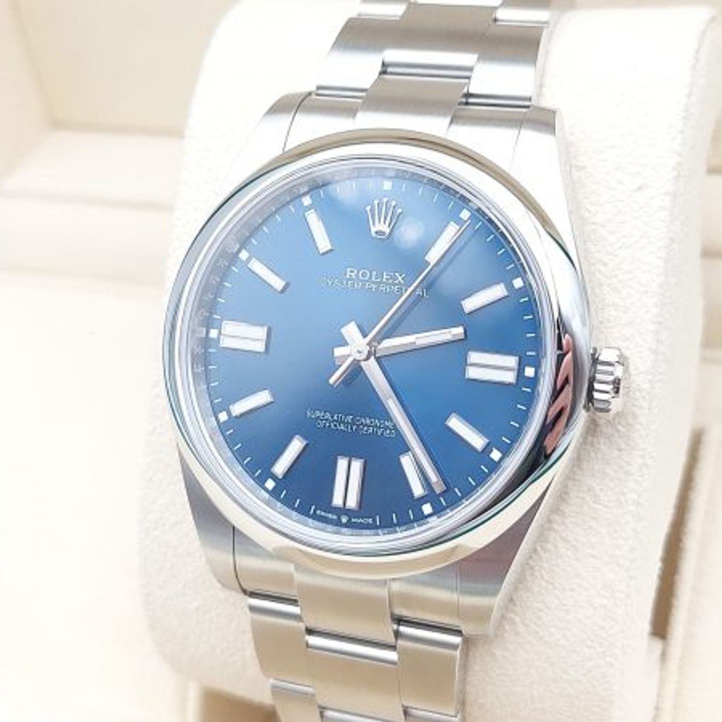 Rolex Oyster Perpetual 41 124300 (2024) - Blue dial 41 mm Steel case (6/8)