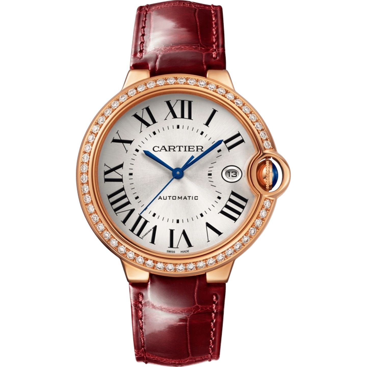 Cartier Ballon Bleu WJBB0056 (2026) - Zilver wijzerplaat 40mm Roségoud (1/1)