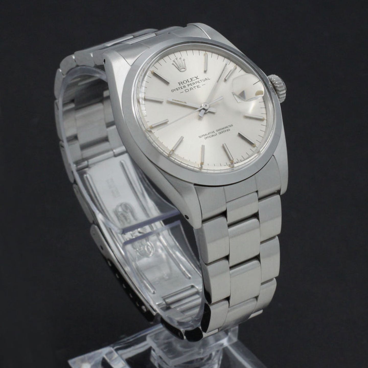 Rolex Oyster Perpetual Date 1500 (1971) - Silver dial 34 mm Steel case (5/7)
