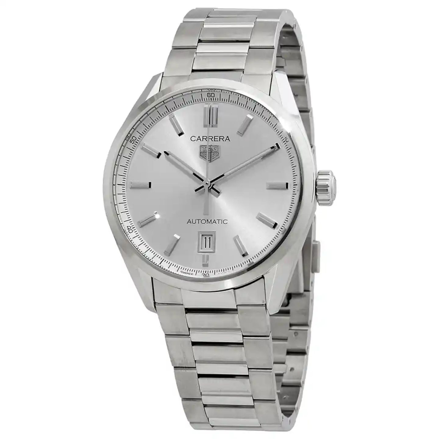 TAG Heuer Carrera Calibre 5 WBN2111.BA0639 (2025) - Grey dial 39 mm Steel case (3/3)