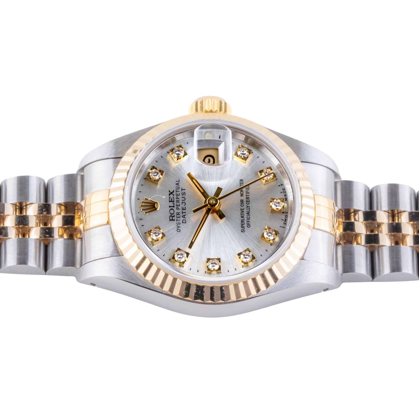 Rolex Lady-Datejust 69173 (1991) - Silver dial 26 mm Gold/Steel case (5/8)