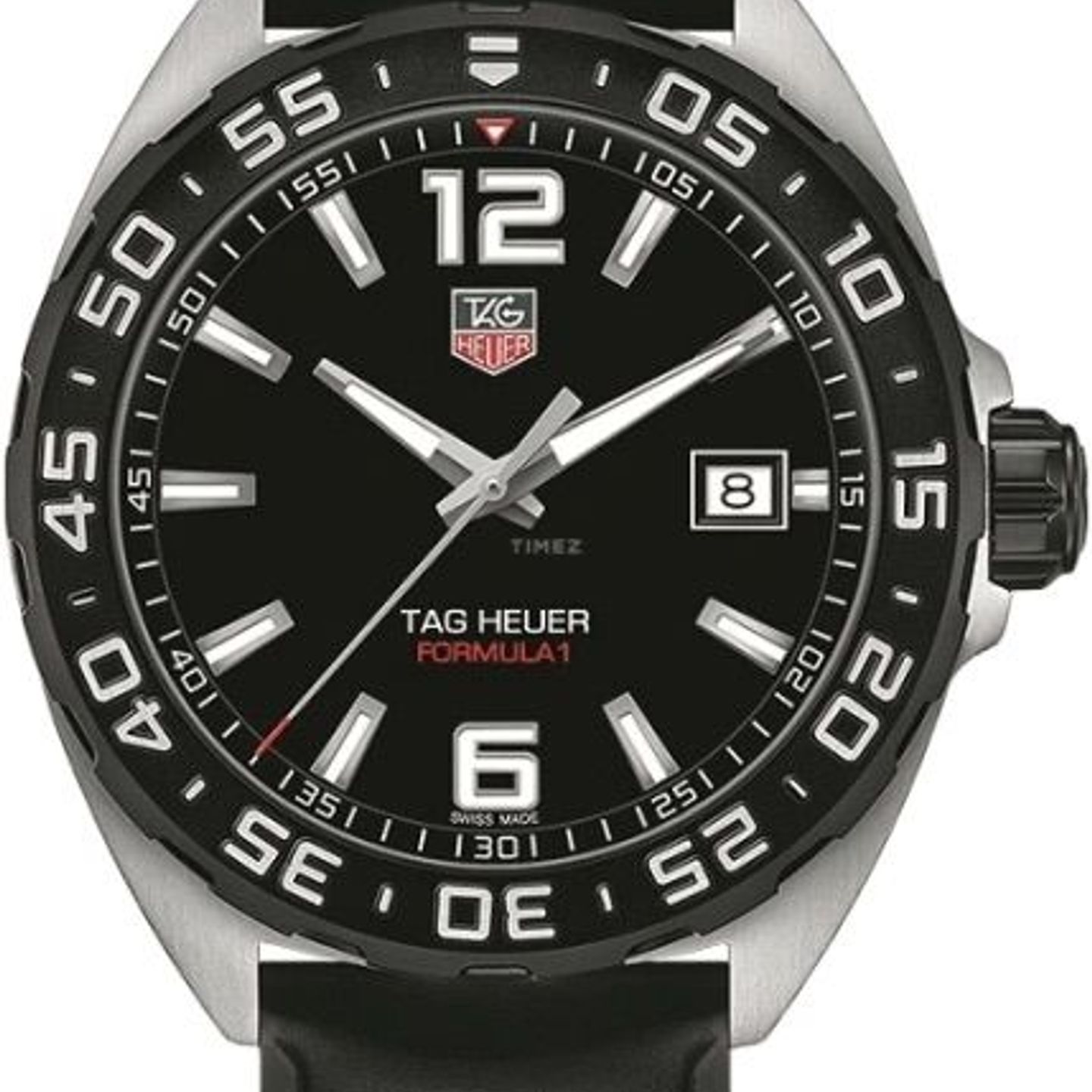 TAG Heuer Formula 1 Quartz WAZ1110.FT8023 (2024) - Zwart wijzerplaat 41mm Staal (1/8)