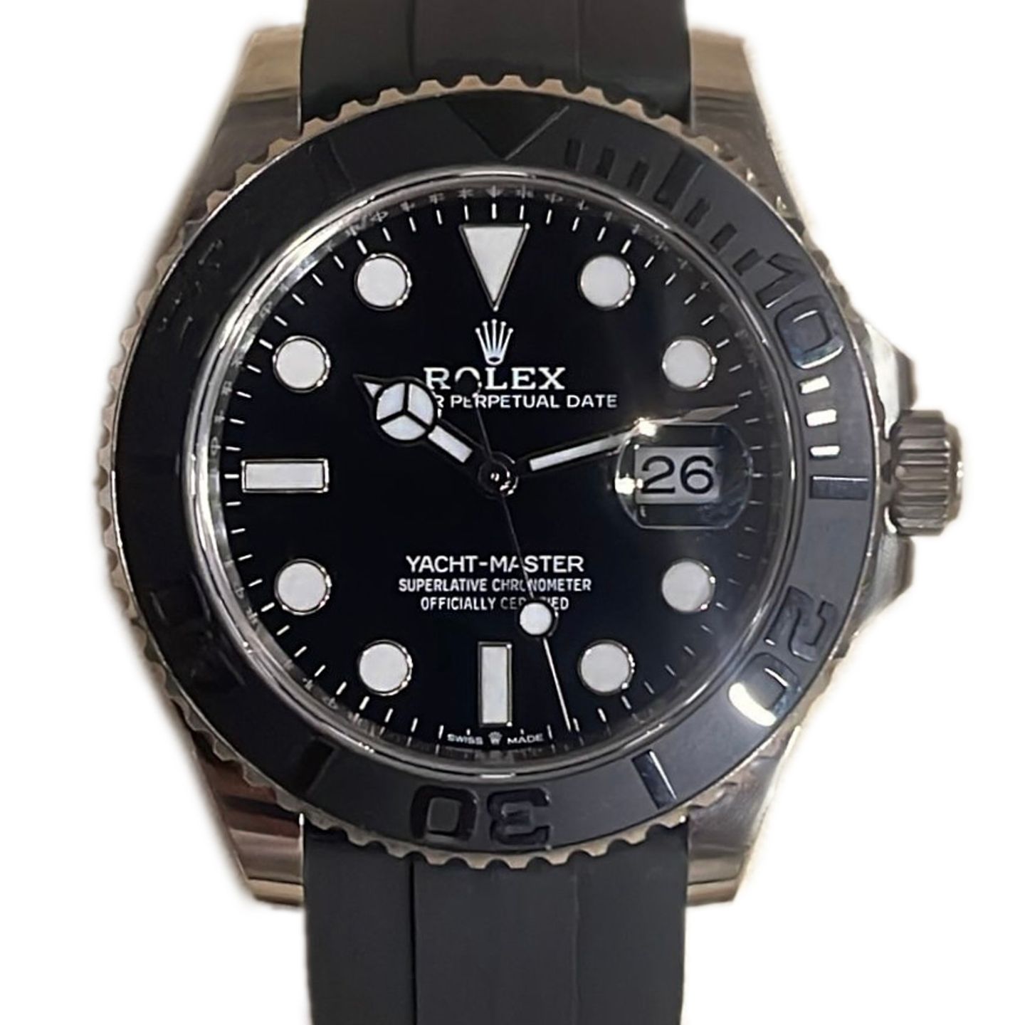 Rolex Yacht-Master 42 226659 (2022) - Black dial 42 mm White Gold case (1/3)