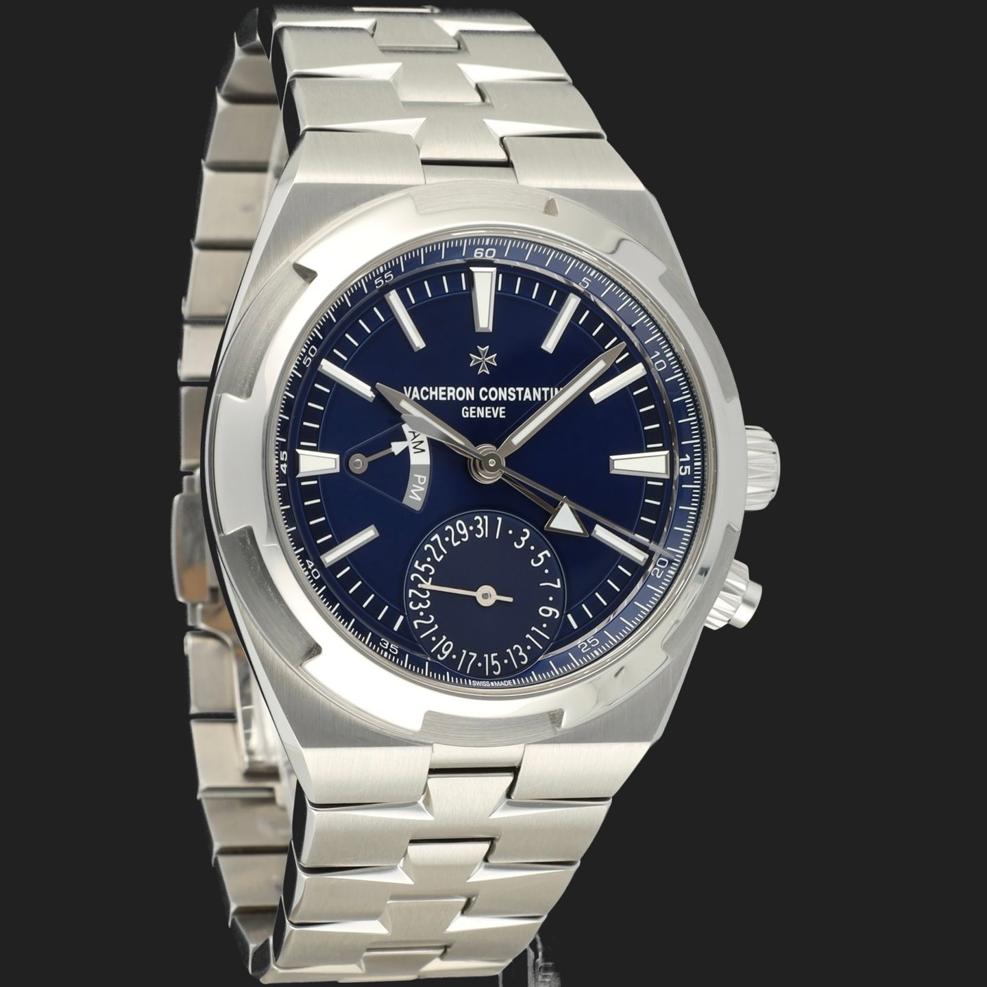 Vacheron Constantin Overseas Dual Time 7900V/110A-B334 (2018) - Blue dial 41 mm Steel case (4/7)