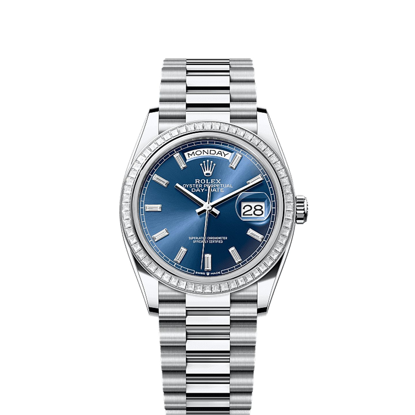 Rolex Day-Date 36 128396TBR (2025) - Blauw wijzerplaat 36mm Platina (1/1)