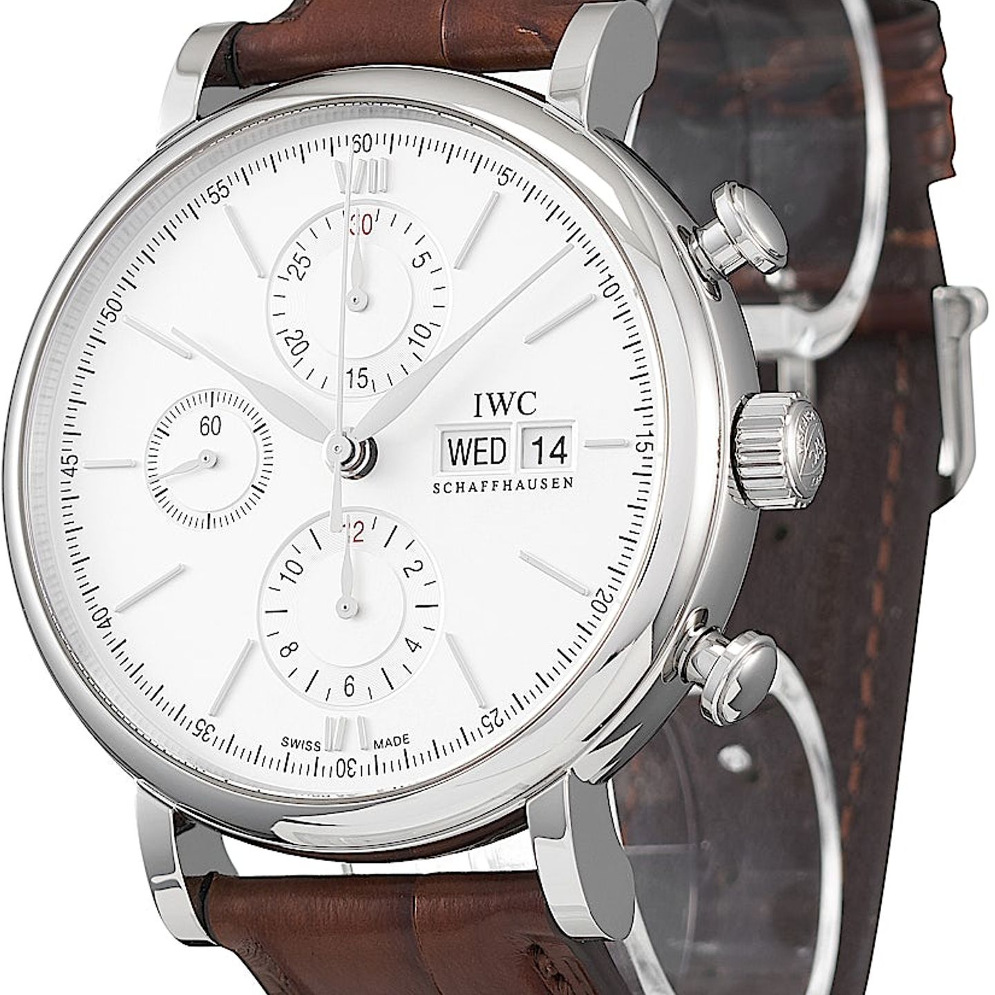 IWC Portofino Chronograph IW391027 (2025) - Silver dial 42 mm Steel case (3/5)