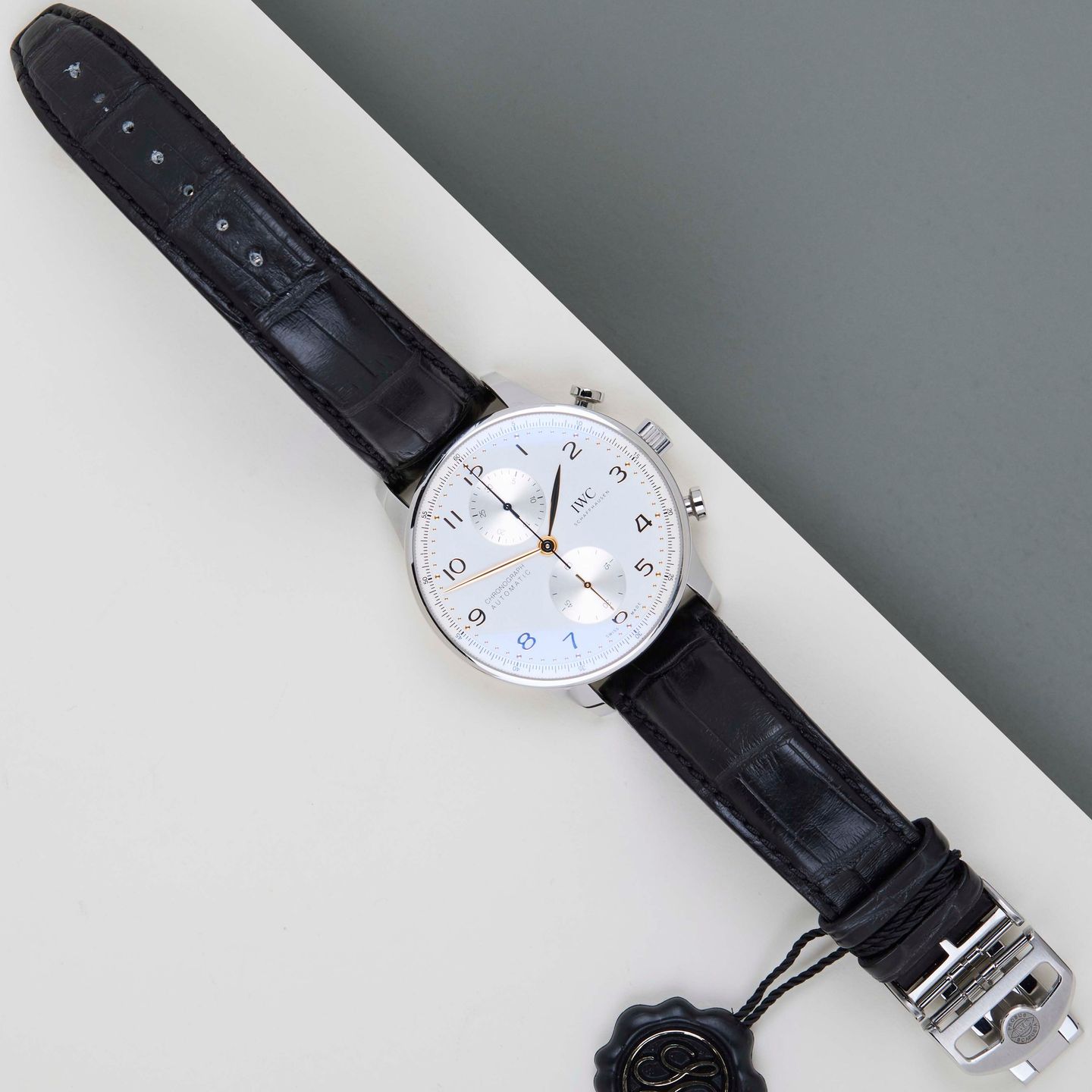 IWC Portuguese Chronograph IW371604 (2022) - Zilver wijzerplaat 41mm Staal (2/8)