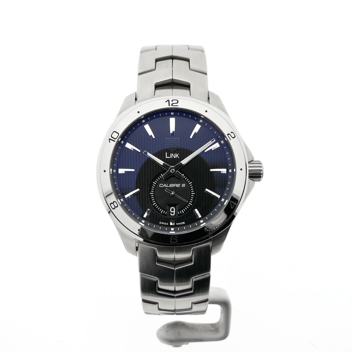 TAG Heuer Link Calibre 6 WAT2110.BA0950 (2024) - Black dial 40 mm Steel case (6/8)