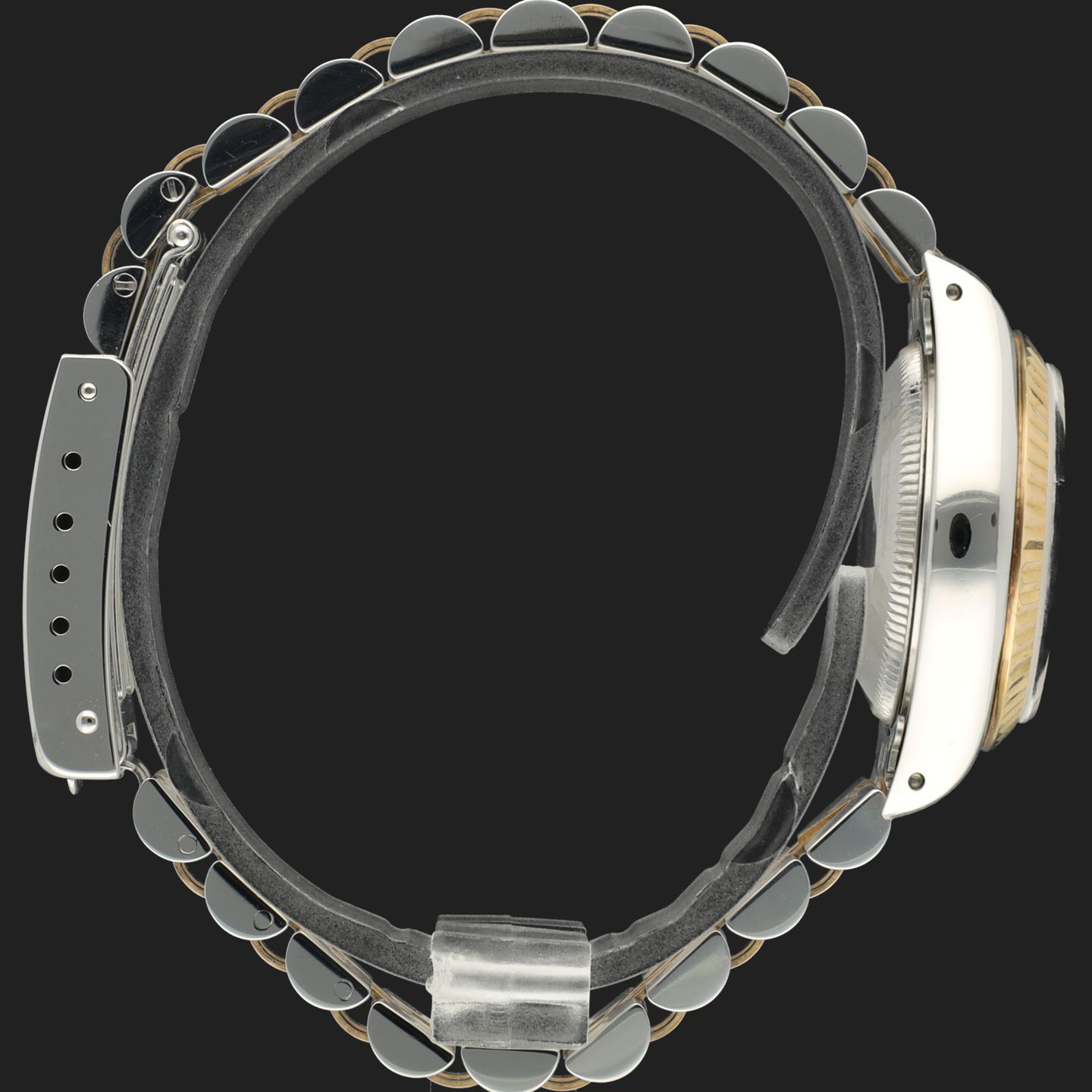 Rolex Lady-Datejust 69173 (1992) - Champagne dial 26 mm Gold/Steel case (5/8)