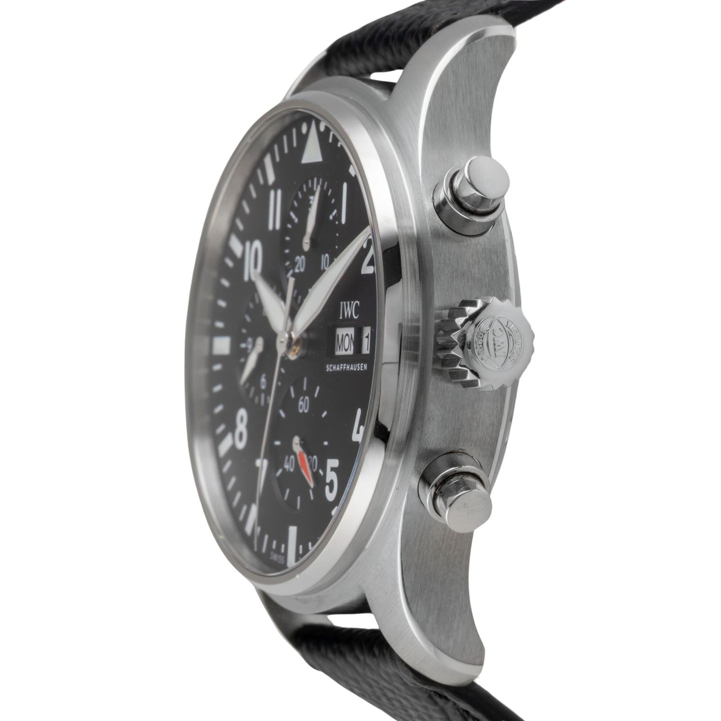 IWC Pilot Chronograph IW378001 (Unknown (random serial)) - Black dial 43 mm Steel case (6/8)