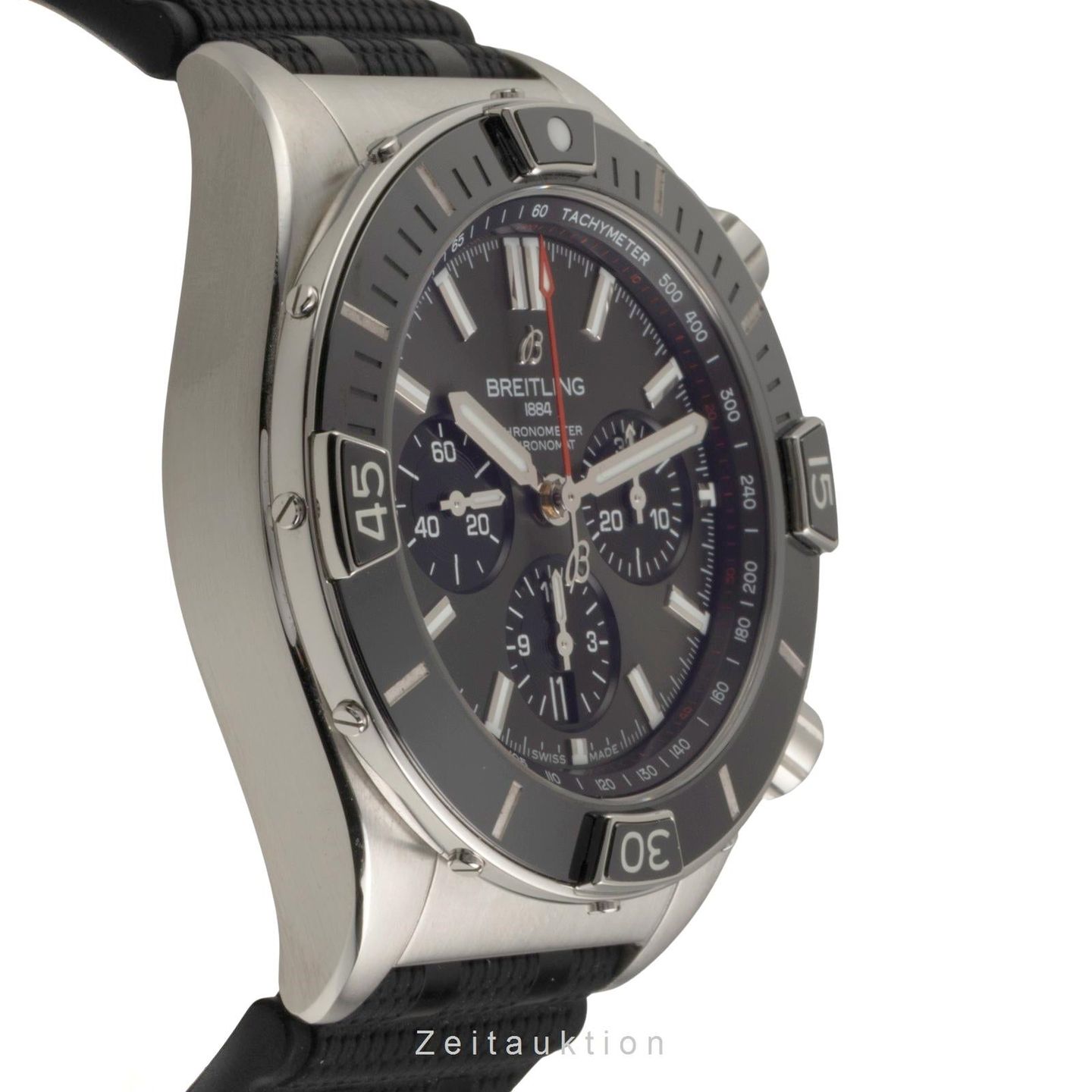 Breitling Chronomat AB0136251B2S1 (Onbekend (willekeurig serienummer)) - Zwart wijzerplaat 44mm Staal (6/8)