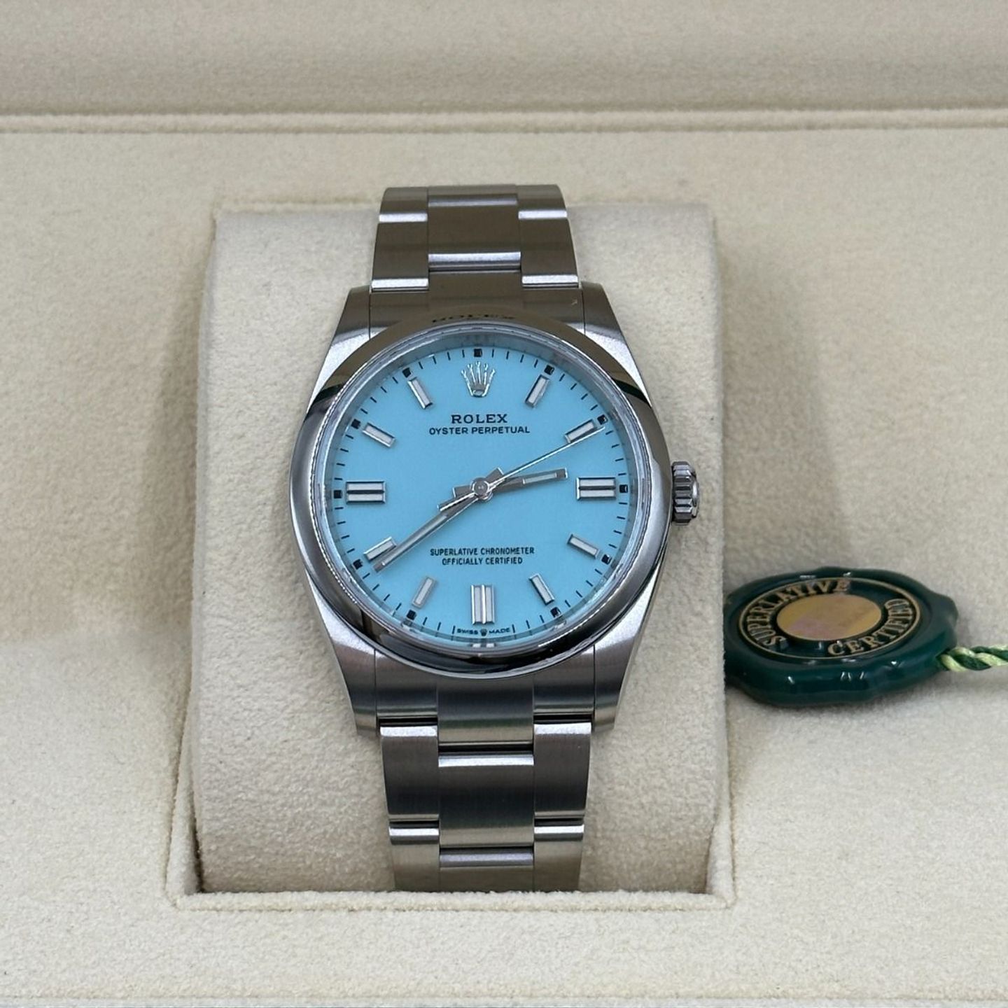 Rolex Oyster Perpetual 36 126000 (2024) - Blauw wijzerplaat 36mm Staal (4/8)