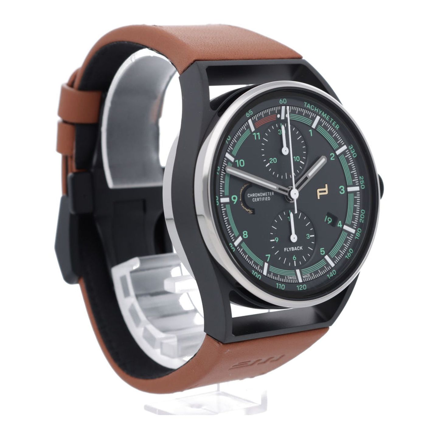 IWC Porsche Design IW3732 (2022) - Zwart wijzerplaat 36mm Titanium (7/7)