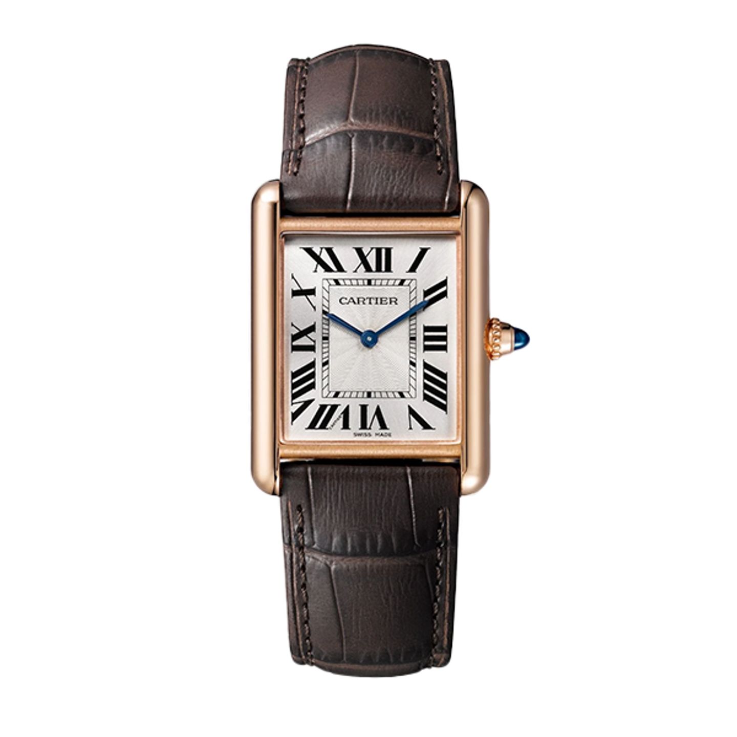 Cartier Tank Louis Cartier WGTA0011 (2025) - Silver dial 34 mm Rose Gold case (1/8)