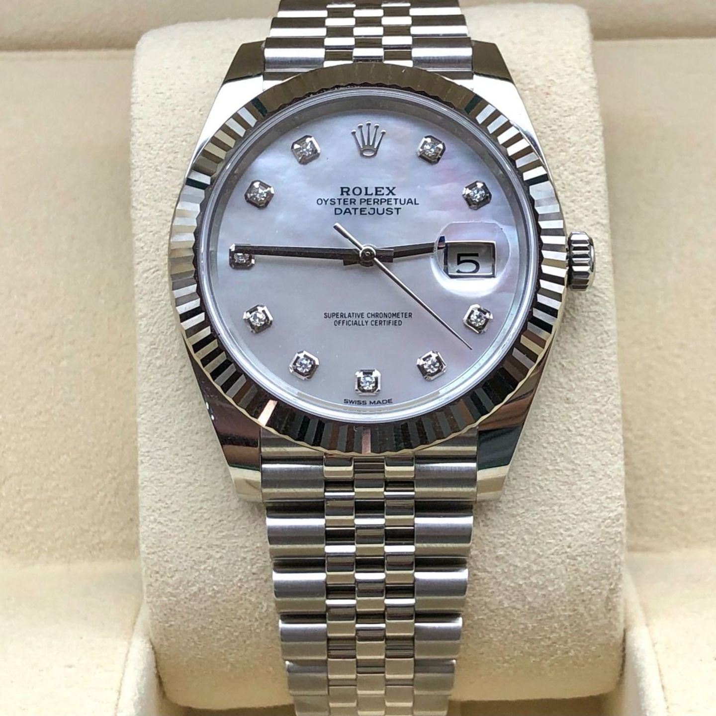 Rolex Datejust 41 126334 (2023) - Pearl dial 41 mm Steel case (6/8)