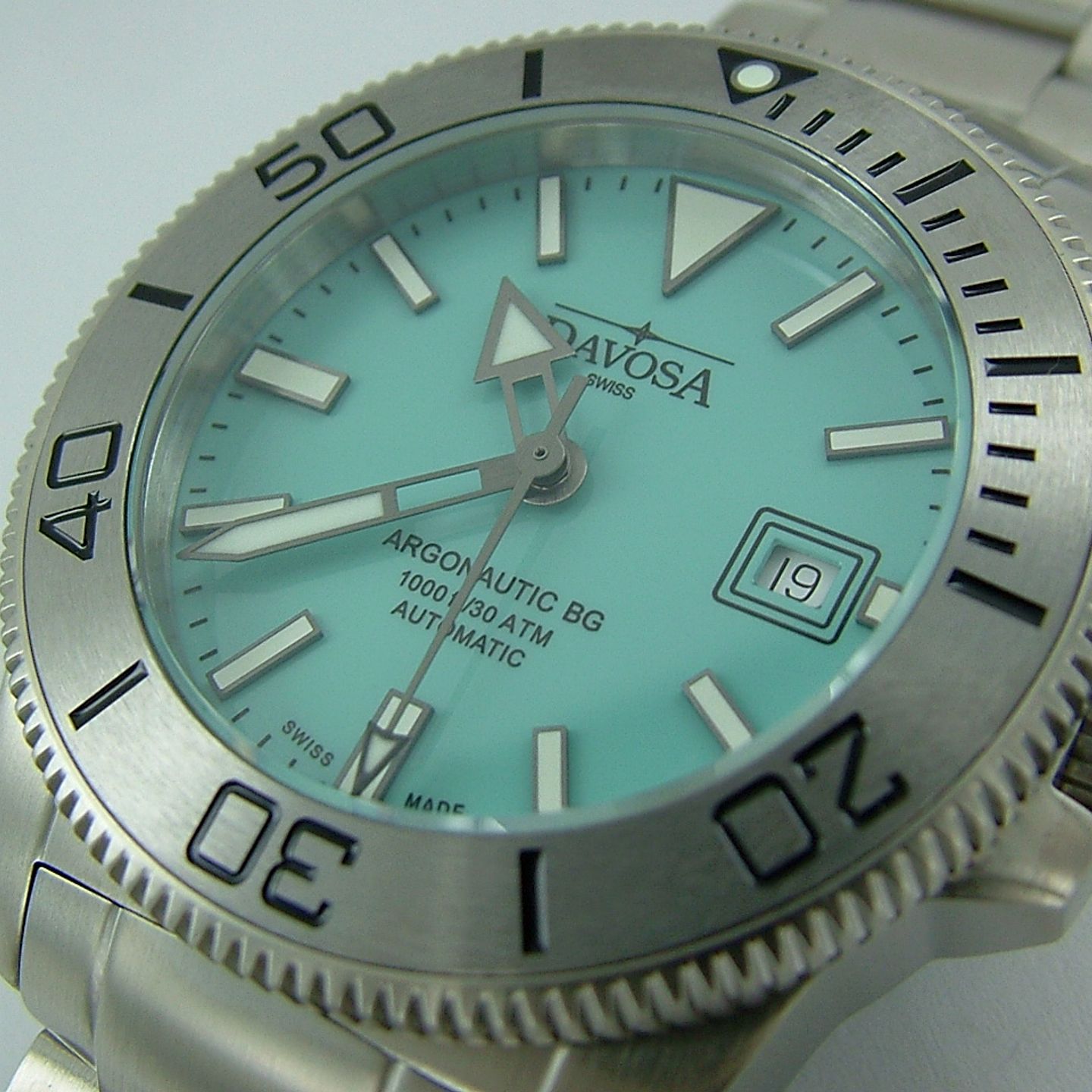 Davosa Argonautic - (2022) - Turquoise wijzerplaat 43mm Staal (5/7)