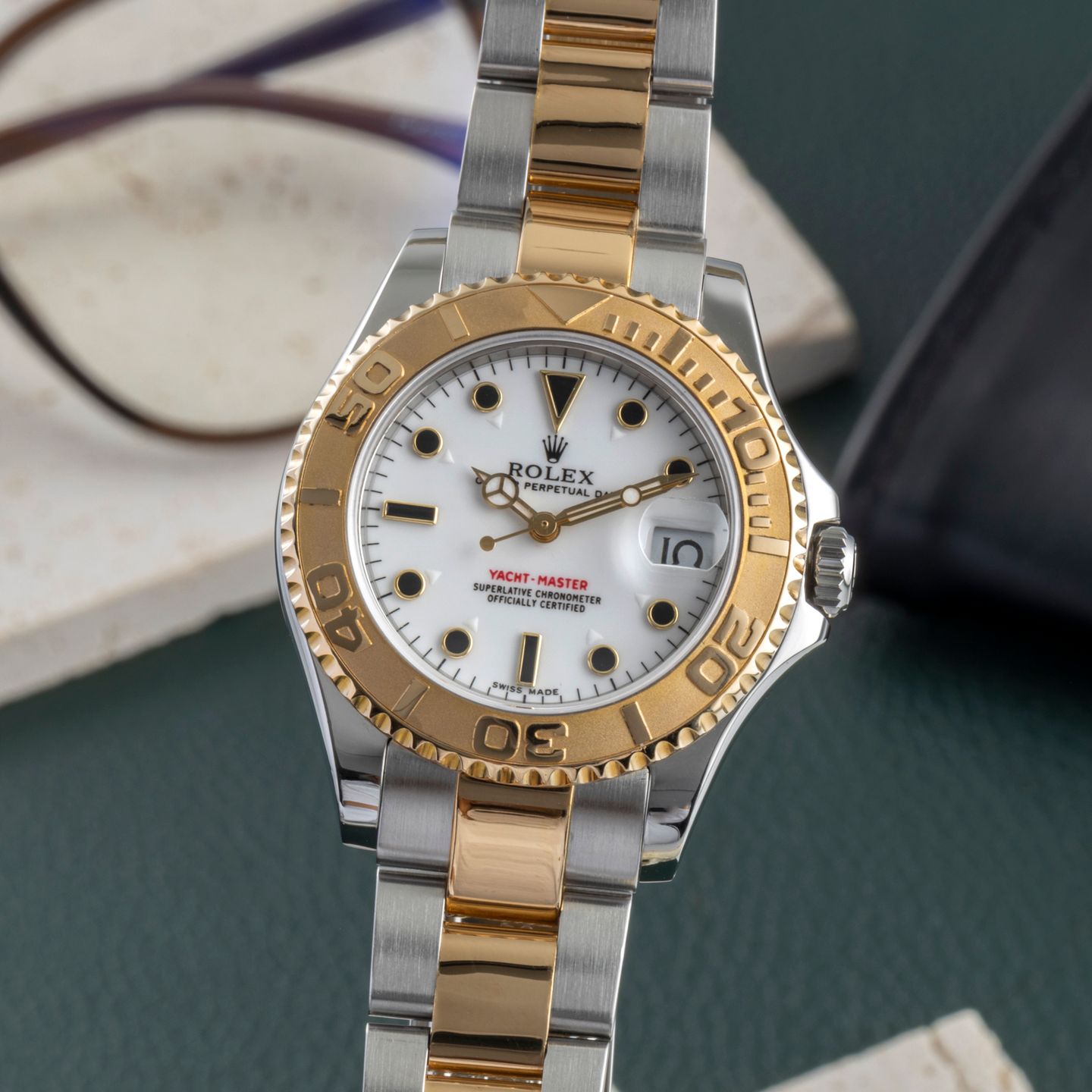 Rolex Yacht-Master 168623 (Unknown (random serial)) - 35 mm Gold/Steel case (3/8)