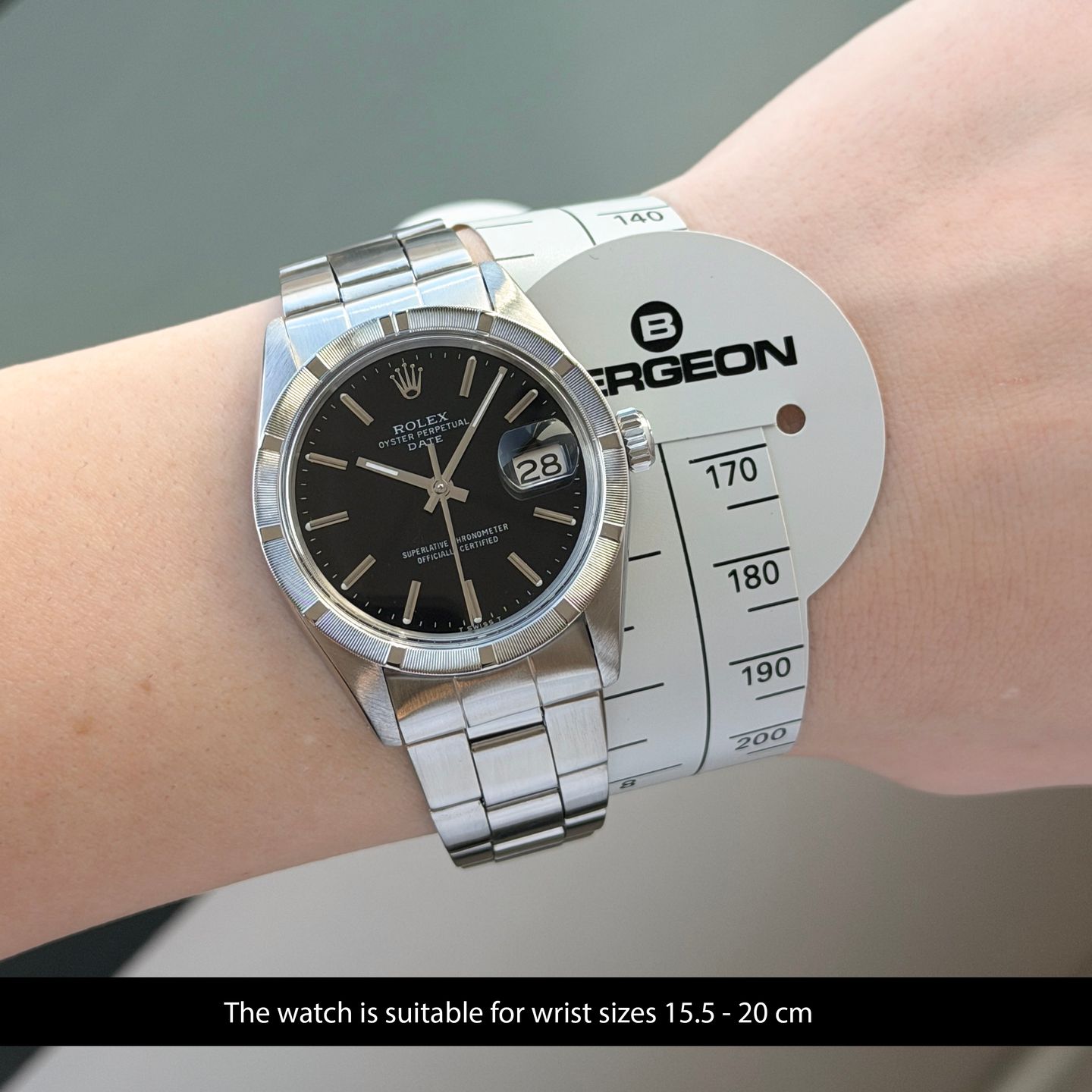 Rolex Oyster Perpetual Date 1501 (1974) - Black dial 34 mm Steel case (2/8)